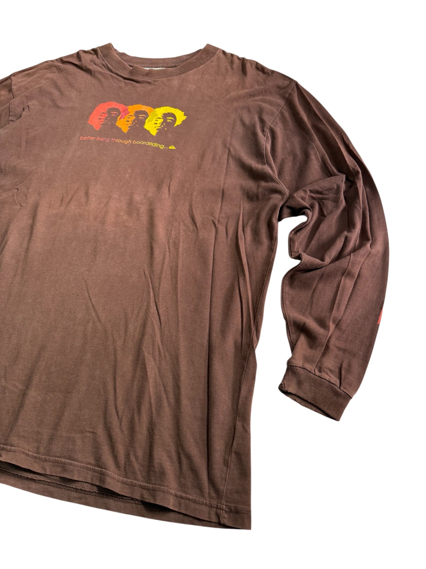 Vintage Quiksilver Better Living Through Boardriding Long Sleeve Tshirt