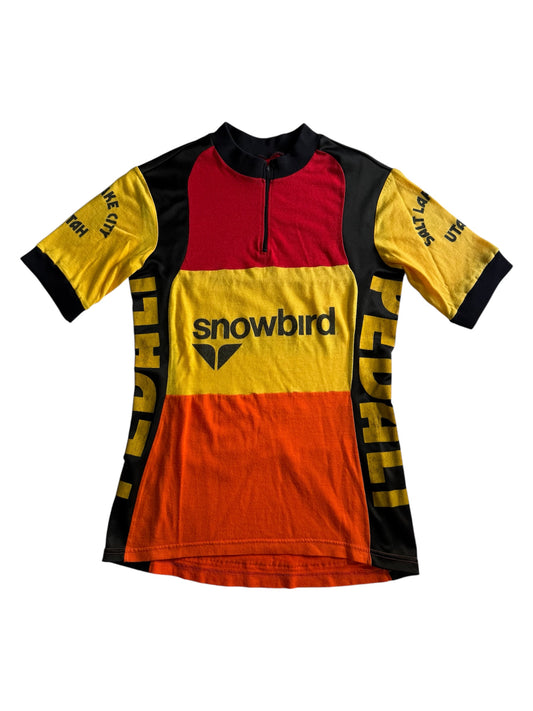 Vintage Snowbird Cycling Jersey Style Tee Colorblock Blacbottoms