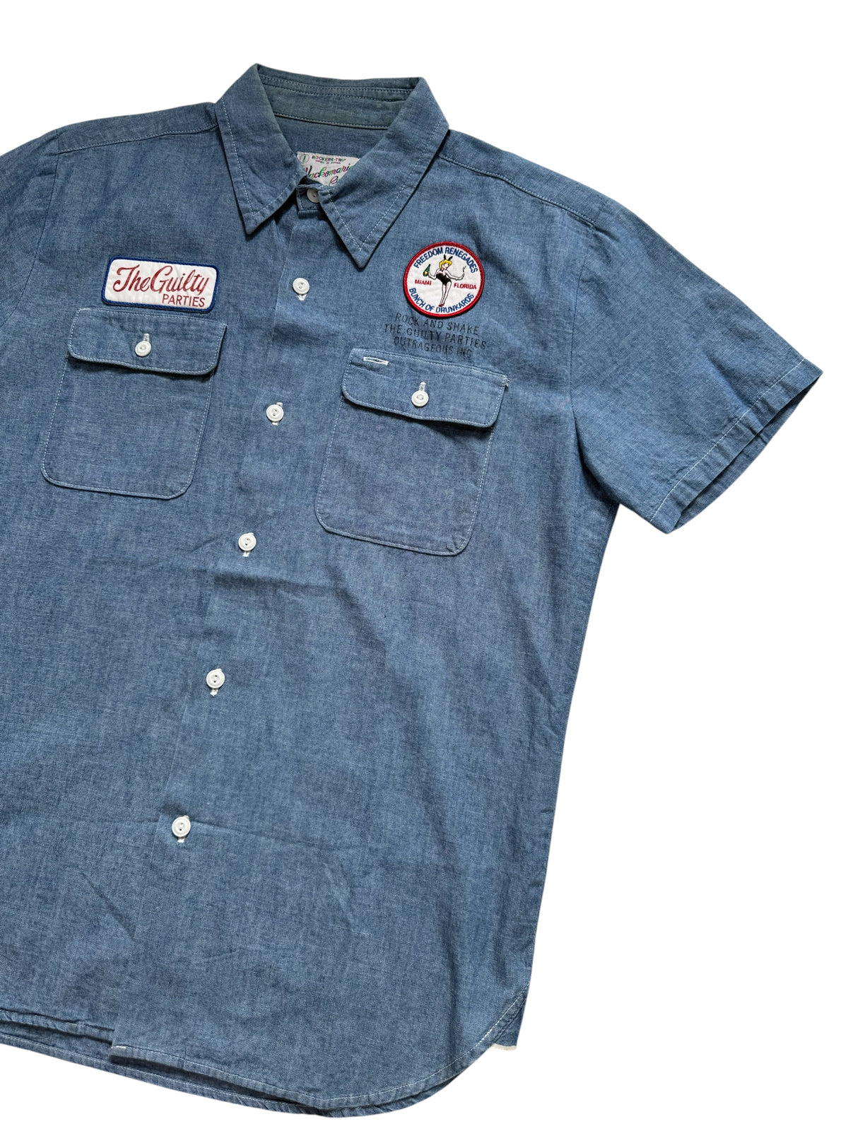 Wacko Maria The Guilty Parties Selvedge Chambray Work Shirt