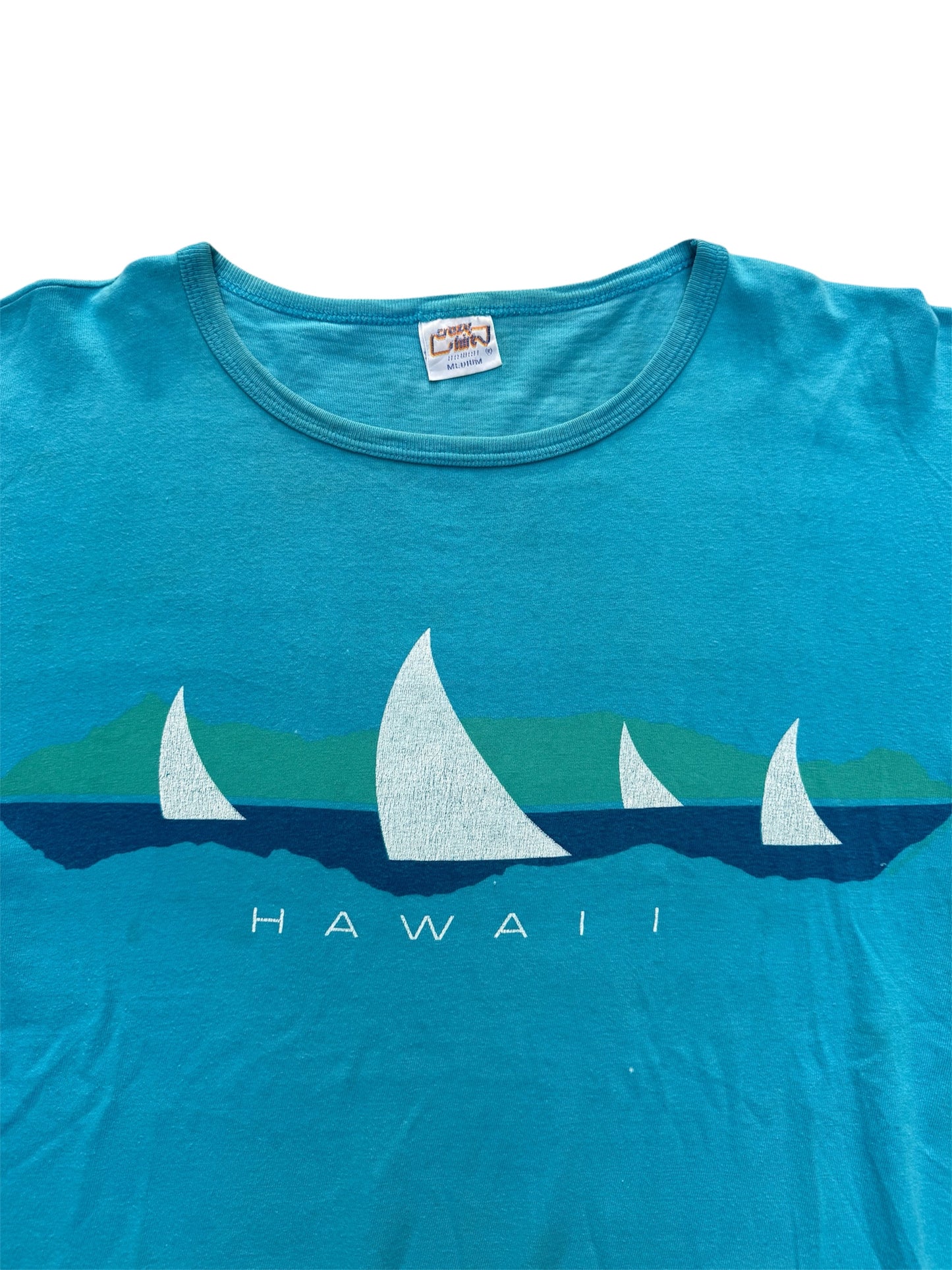 Vintage 1980s Crazy Shirts Hawaii Sailing Tshirt