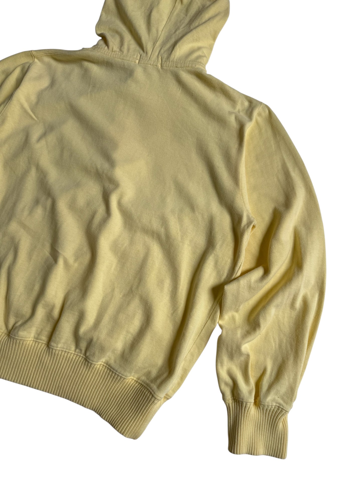 Vintage Brooks Brothers Pullover Hoodie Yellow Cotton Made in British