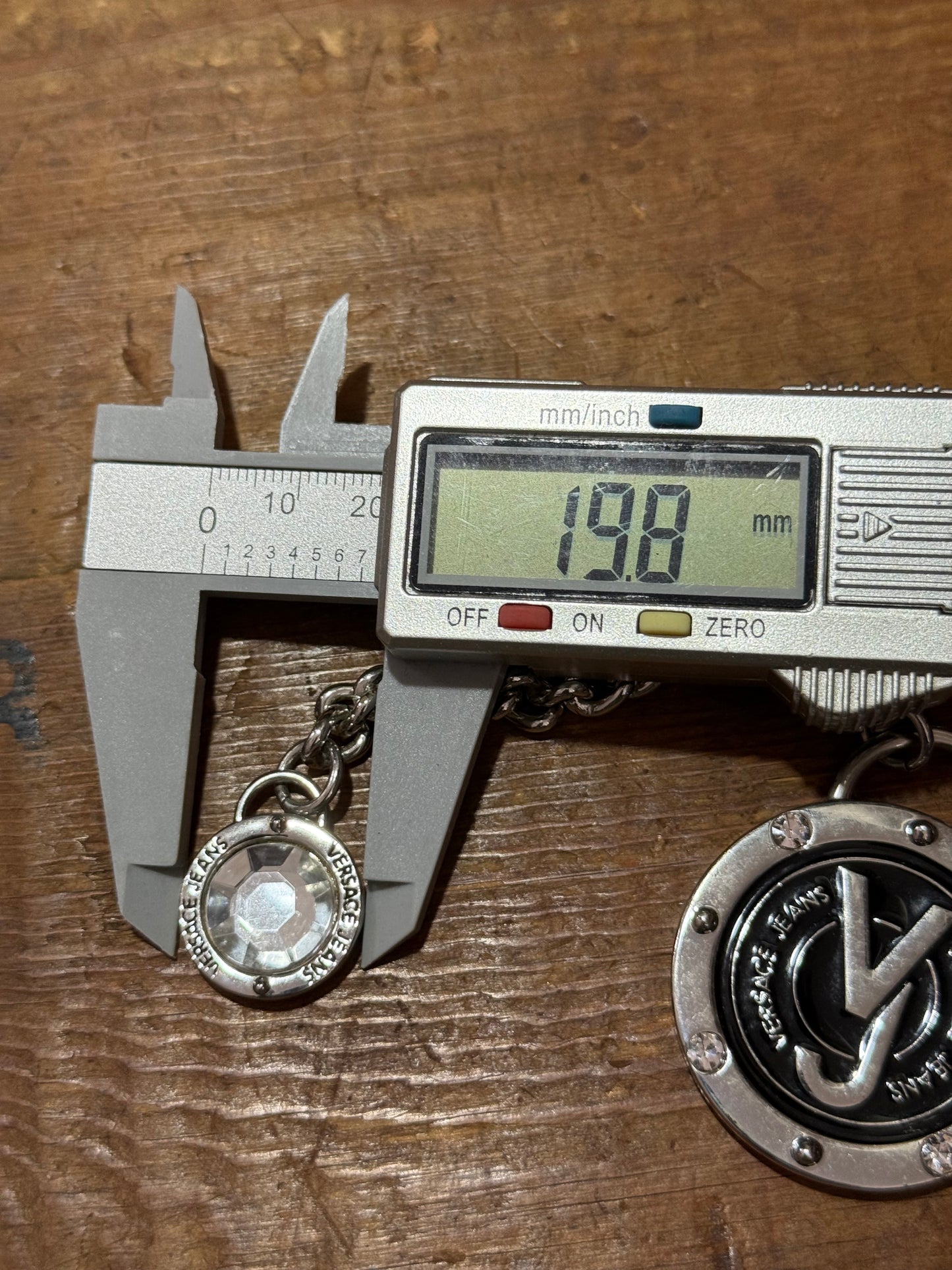 Vintage Versace Jeans VJ Logo Keychain