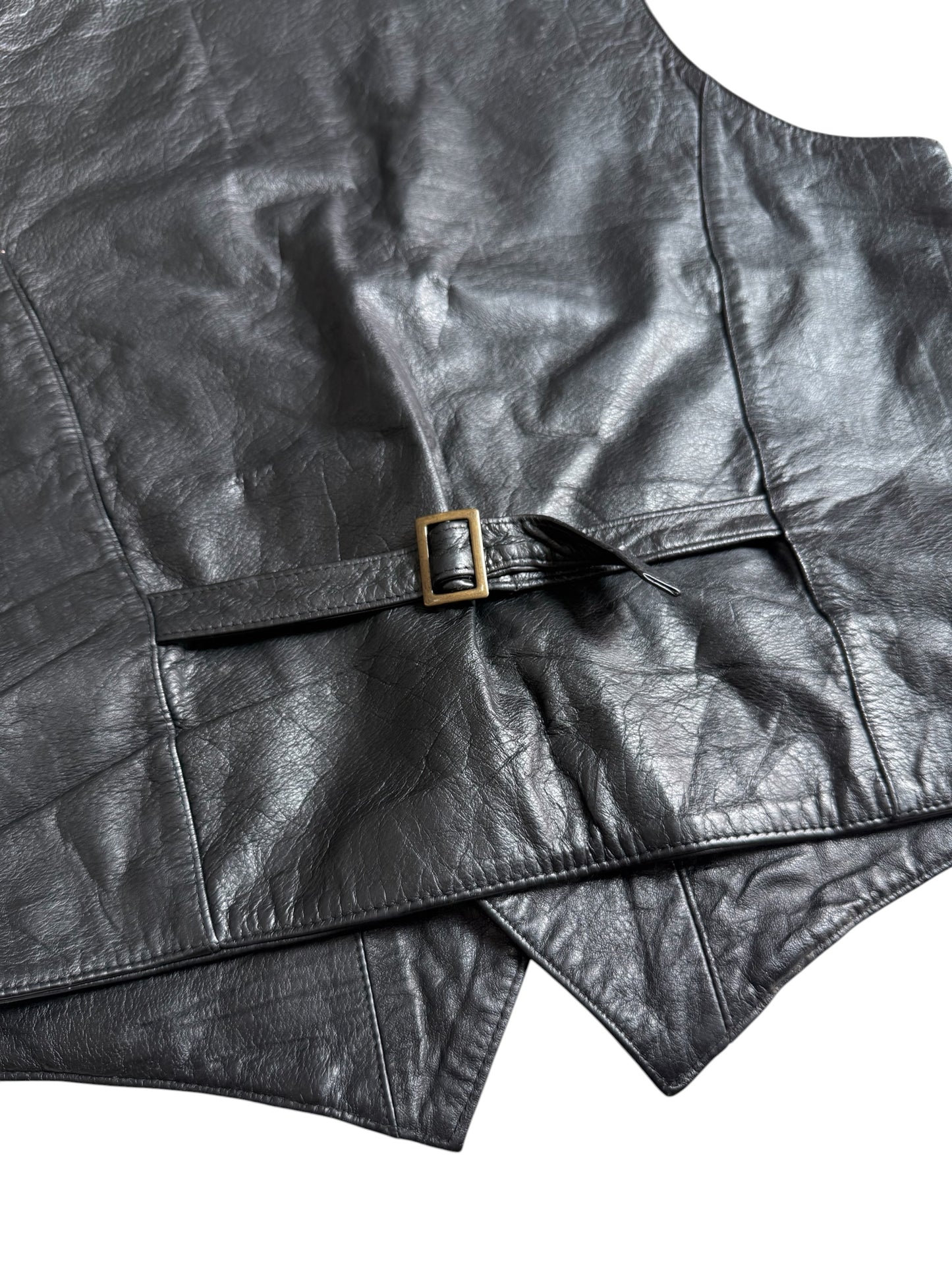 Vintage Vario Max Black Leather Vest
