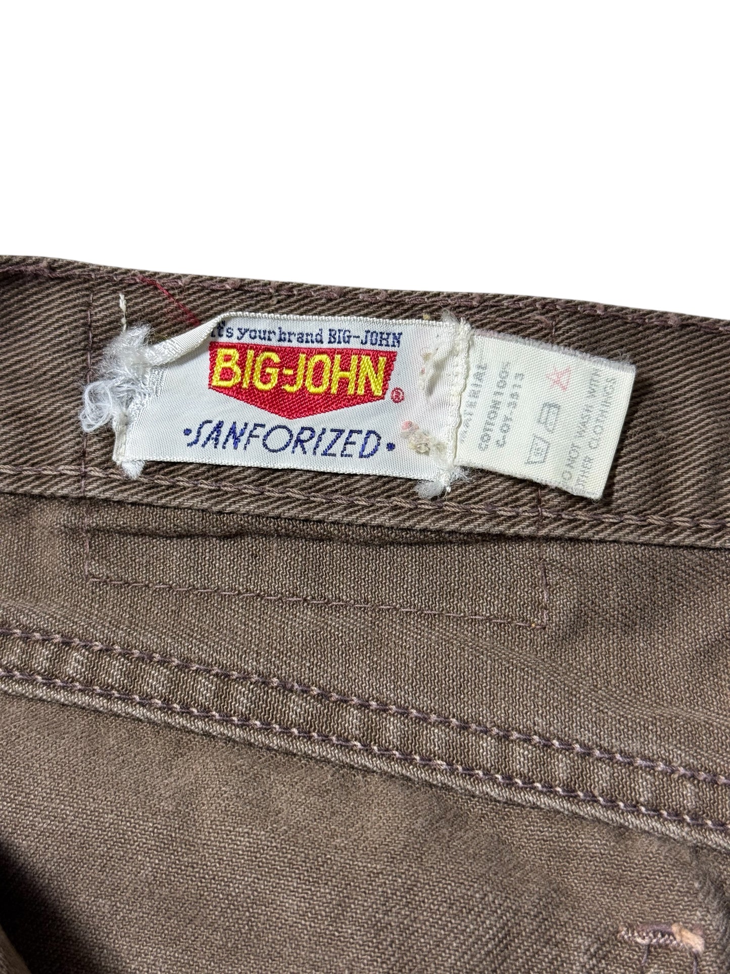 Vintage Big John Brown Jeans Japanese Denim