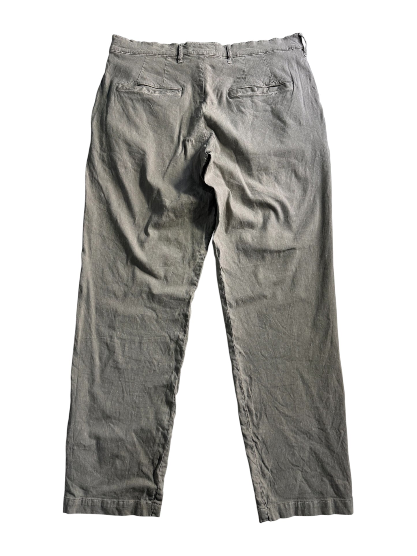 Spellbound Japan Linen Rayon Work Pants Faded Grey