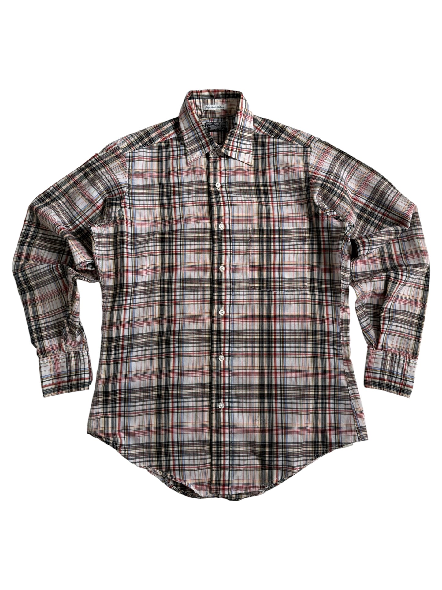 Vintage 1980s-90s Bloomingdale’s Plaid Shirt