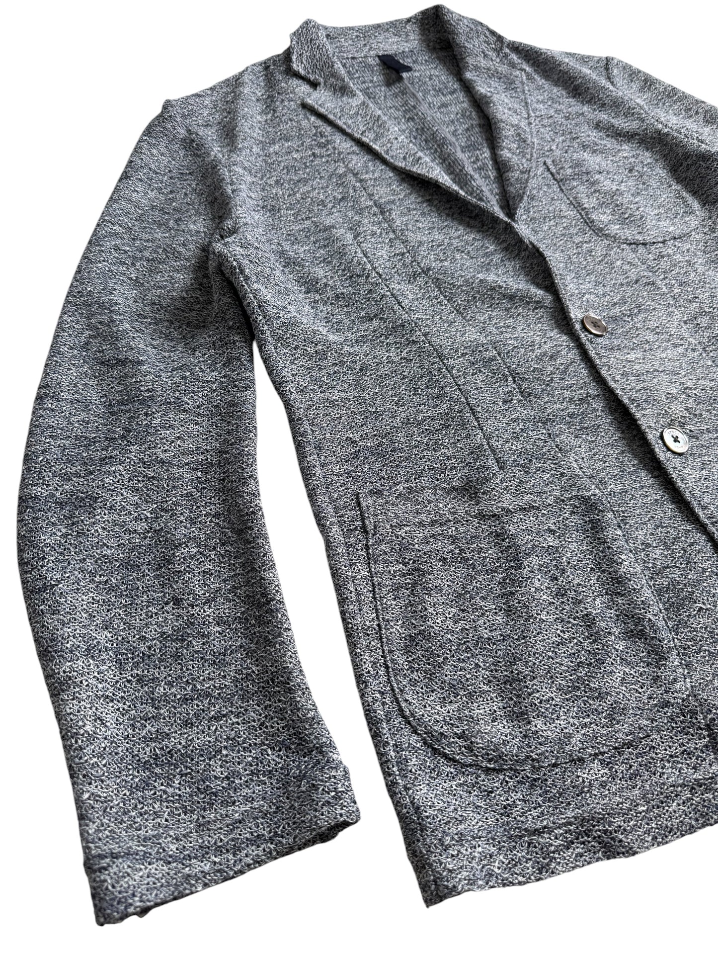 Epoca Uomo Japan Knit Tailored Blazer Grey