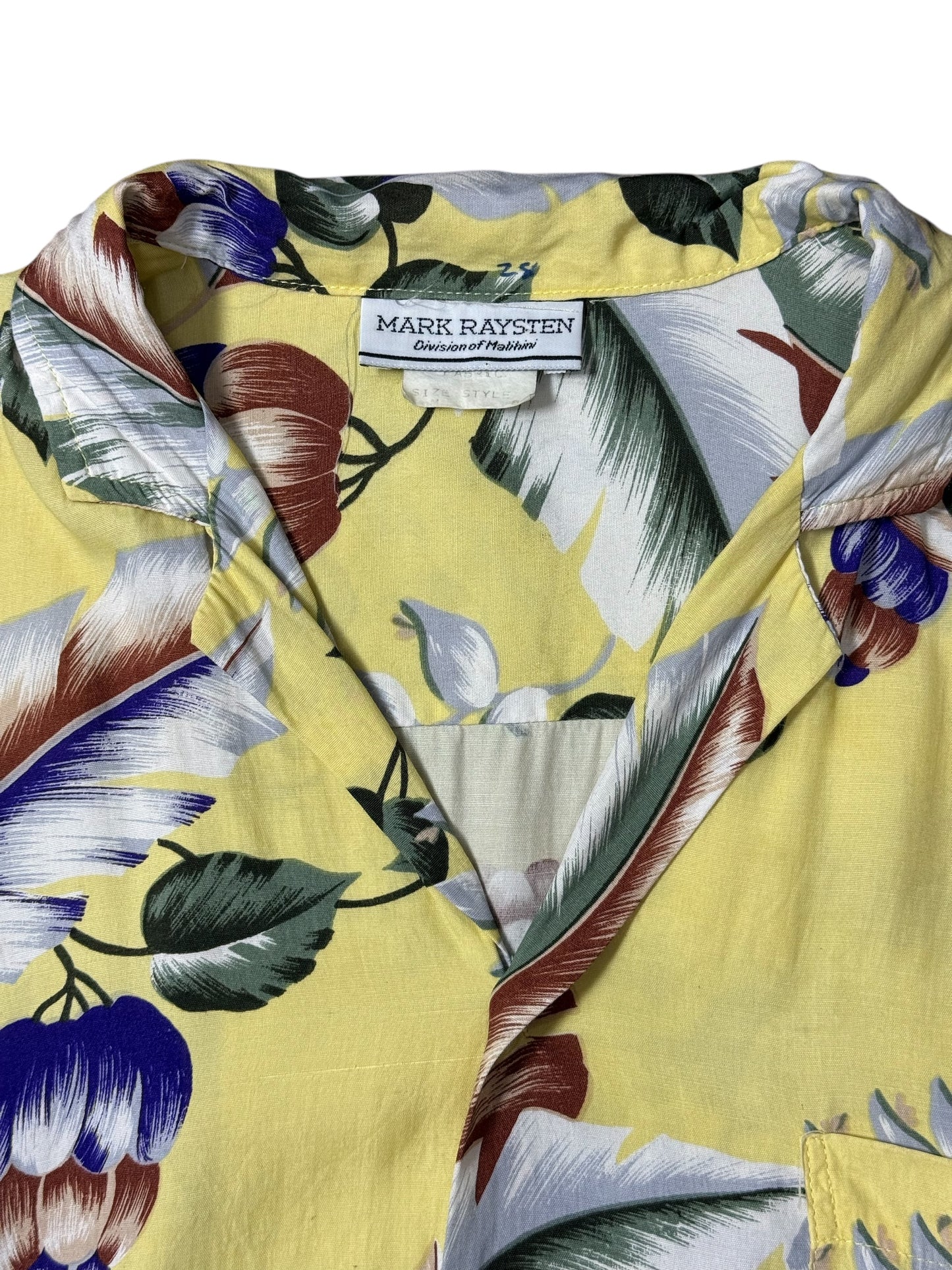 Vintage 1960s-70s Mark Raysten Division Of Malihini Hawaiian Shirt Rayon