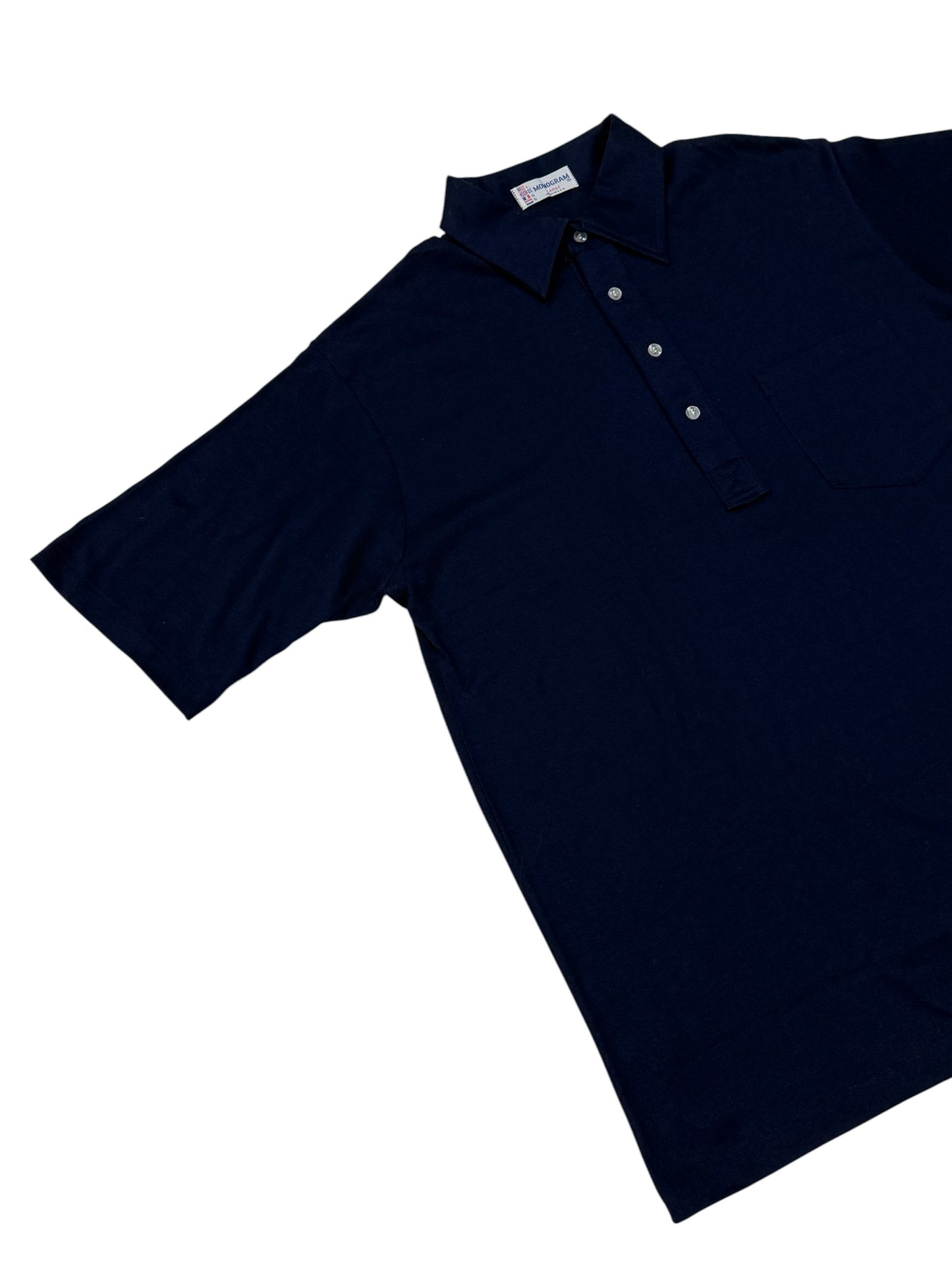 Vintage Monogram Polo Pocket Tee Made In Usa