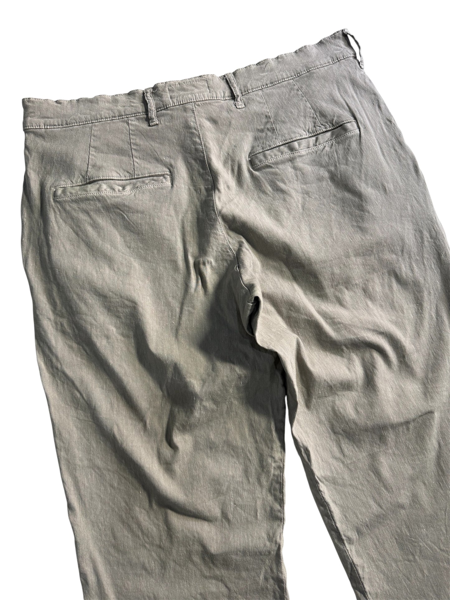 Spellbound Japan Linen Rayon Work Pants Faded Grey