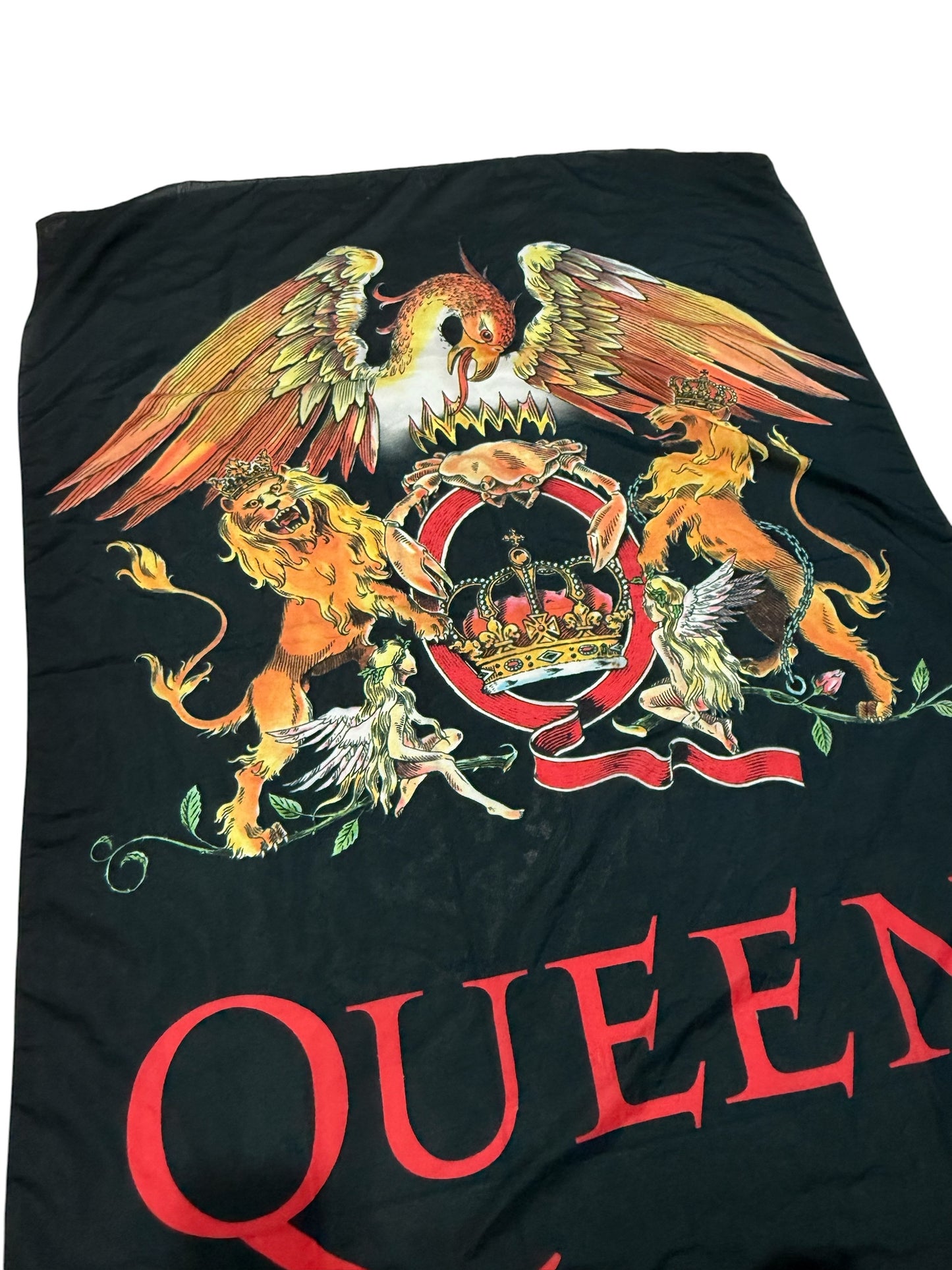 Queen Band Crest Banner Wall Hanging 2008 Official Merchandise Made in Italy