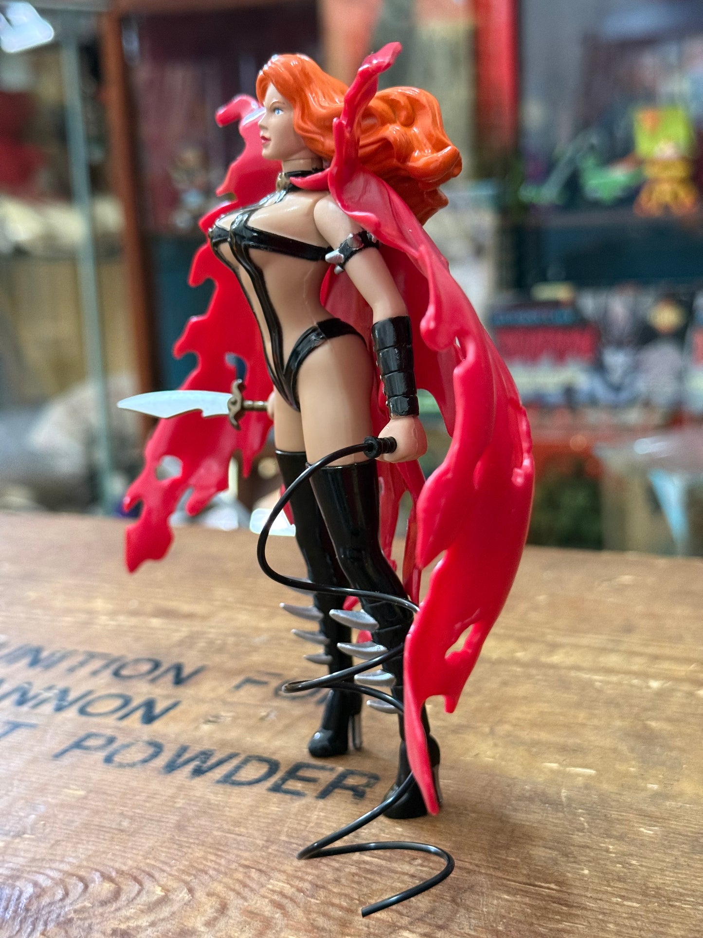 Vintage 1997 Hellina Mega Action Figure Skybolt Toyz