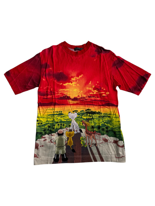 Vintage Jungle Emperor Leo Anime Tshirt Tezuka Lion King Kimba All Over Print