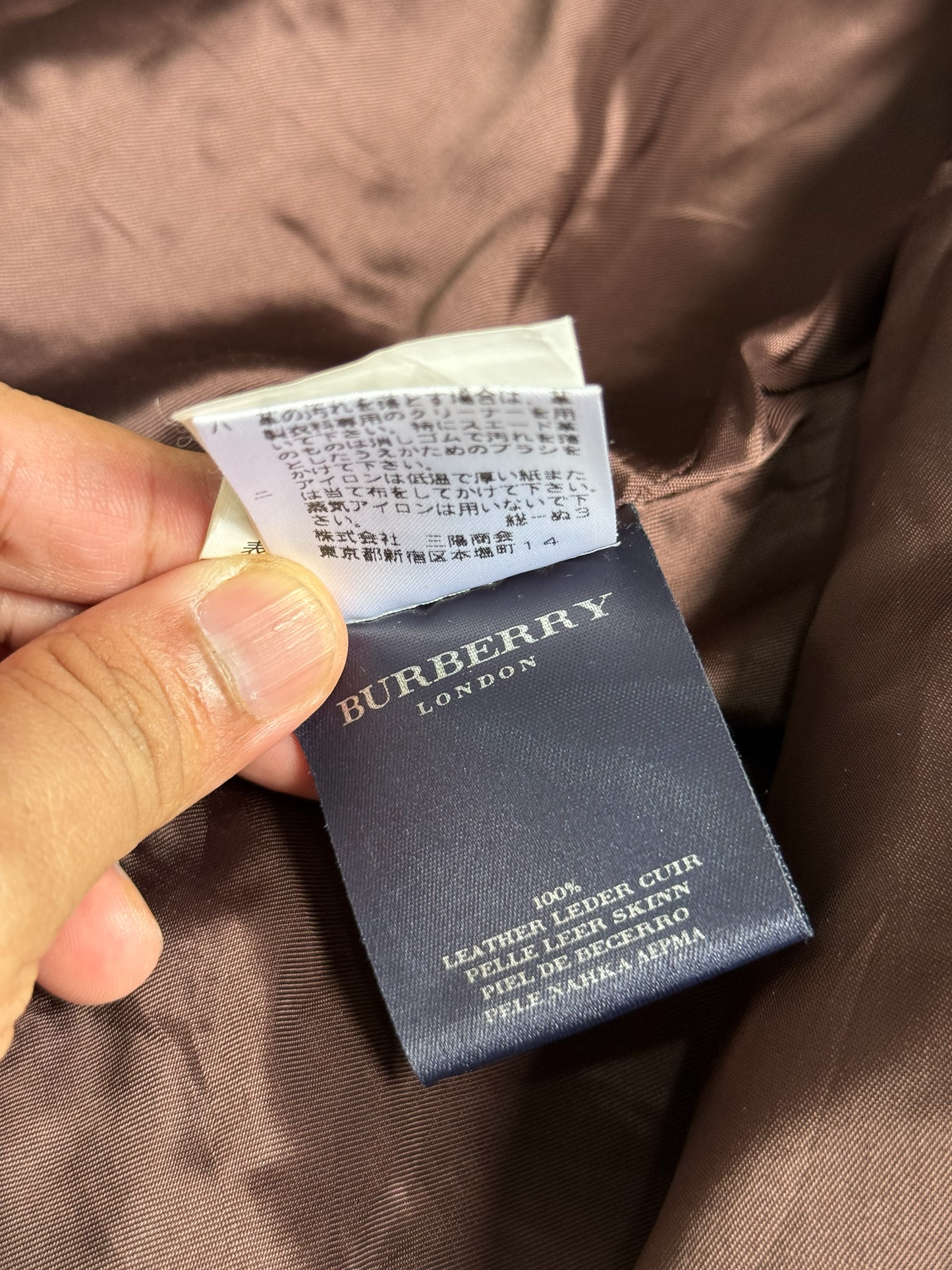 Burberry Leather Plaid Nova Check Blazer Jacket Made In Italy