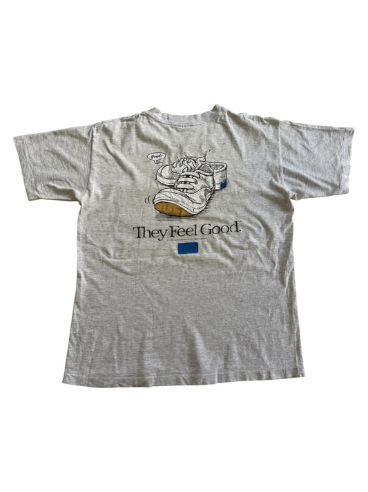 Vintage 1995 Keds They Feel Good Promo Pocket Tshirt Made in USA