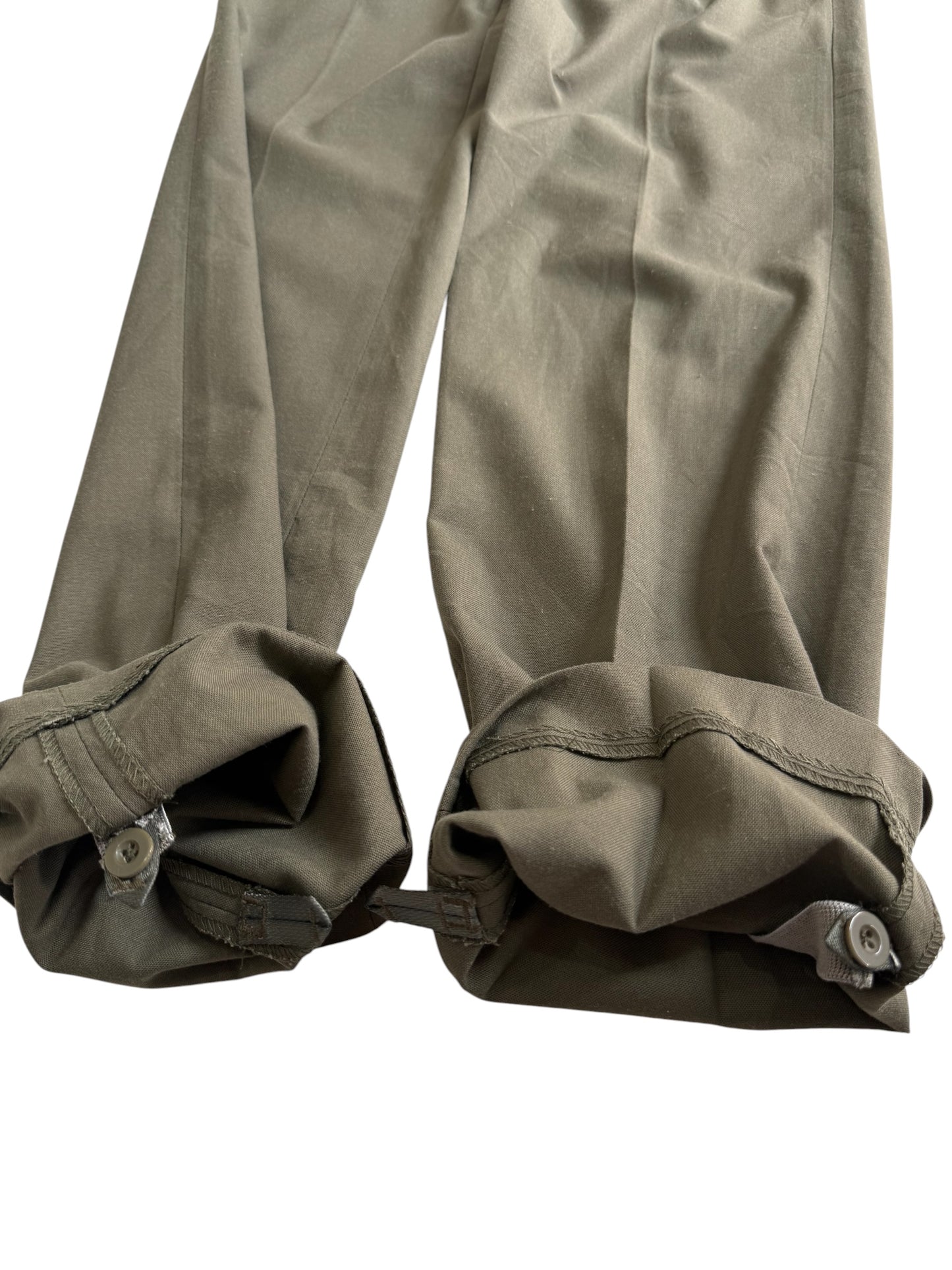 Vintage 80s-90s Yugoslav Army Olive Green Military Field Trousers