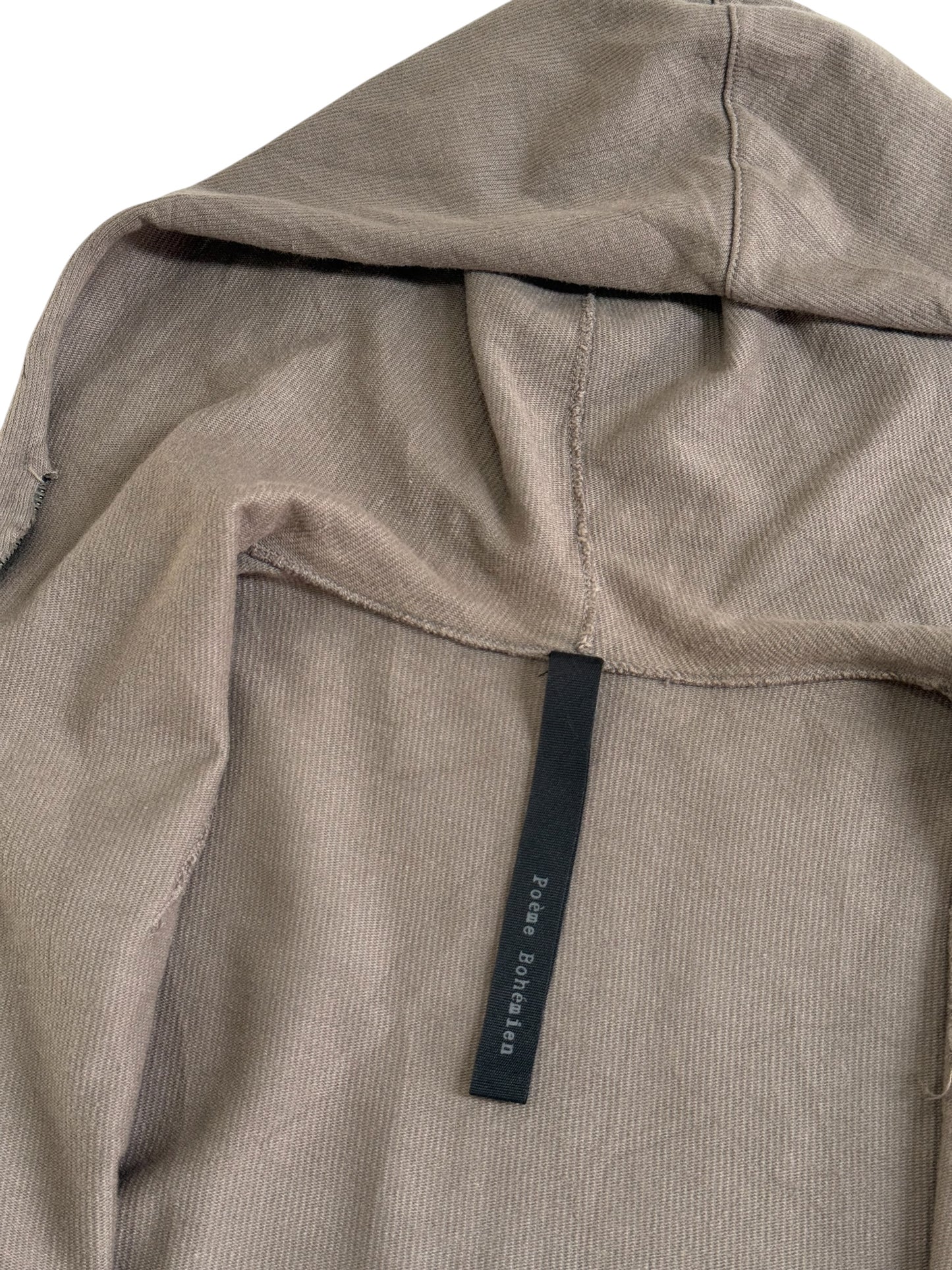 Poeme Bohemien Hooded Zip Jacket Made in Italy