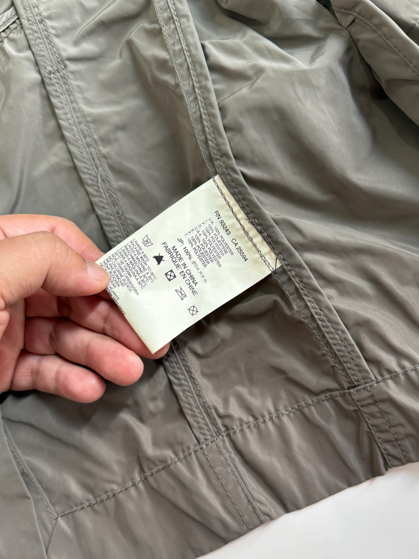 Diesel Lightweight Belted Trench Jacket Military Field Coat Olive Grey