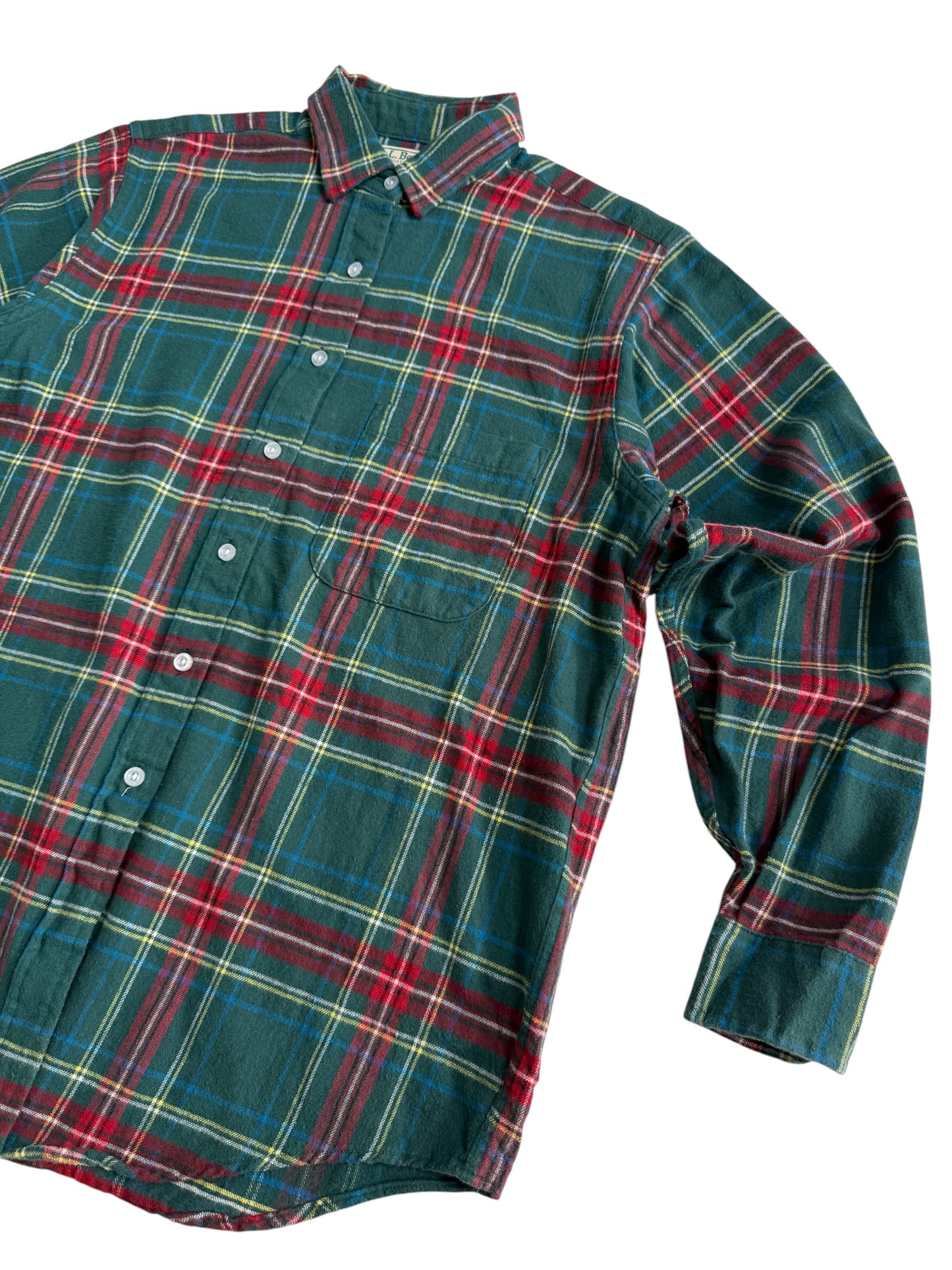 Vintage LL Bean Made in USA Plaid Flannel Shirt