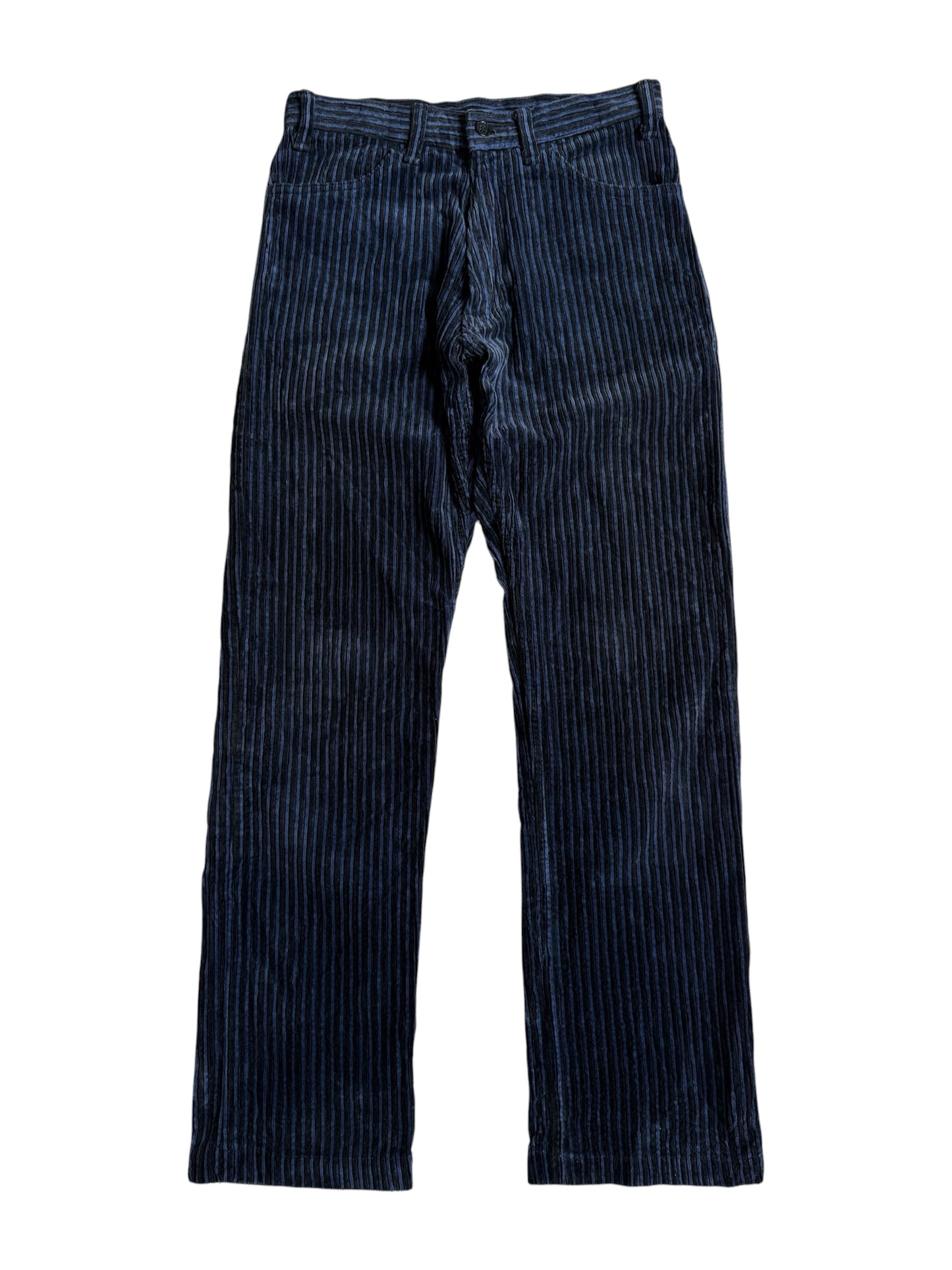 BEAMS Blue Stripe Corduroy Pants