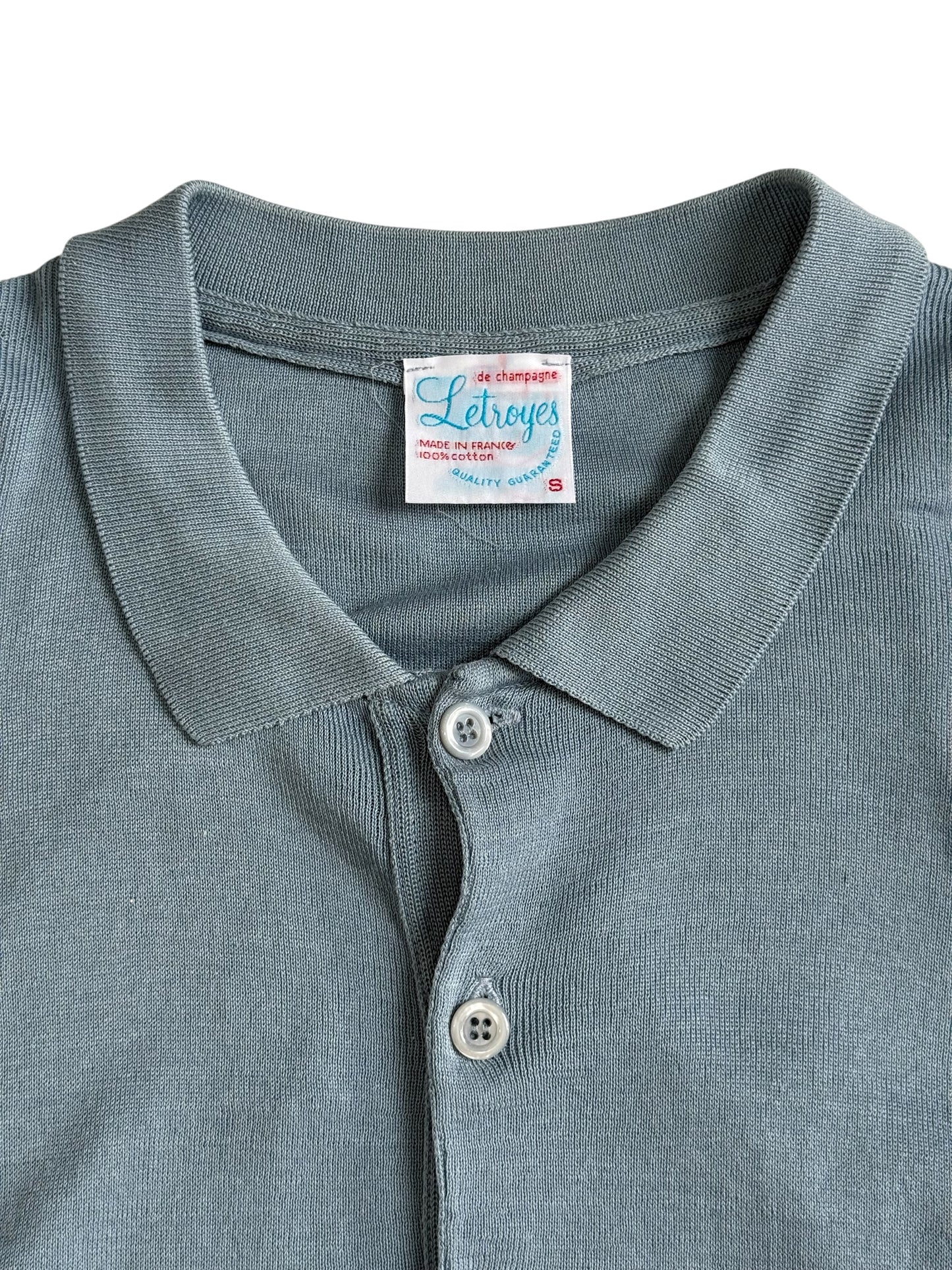 Vintage Letroyes Made In France Polo Tee