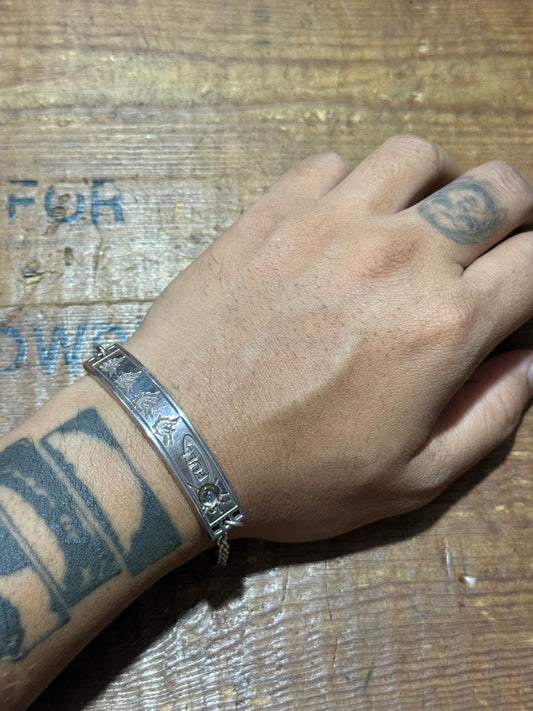 Vintage Shin Megami Tensei III Nocturne Limited Edition Silver Bracelet