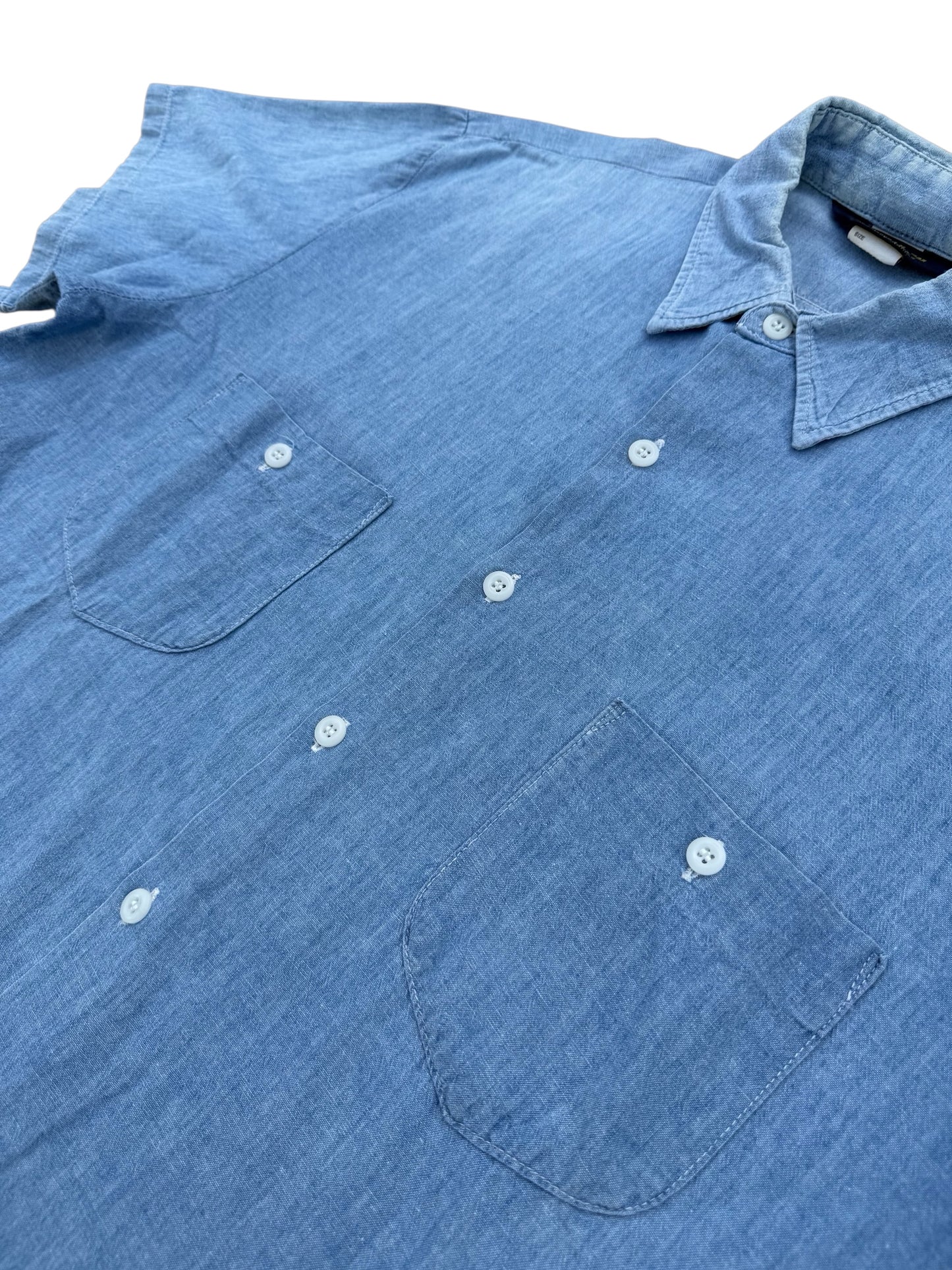 Vintage 1970s-80s OshKosh B’gosh Made in USA Chambray Work Shirt