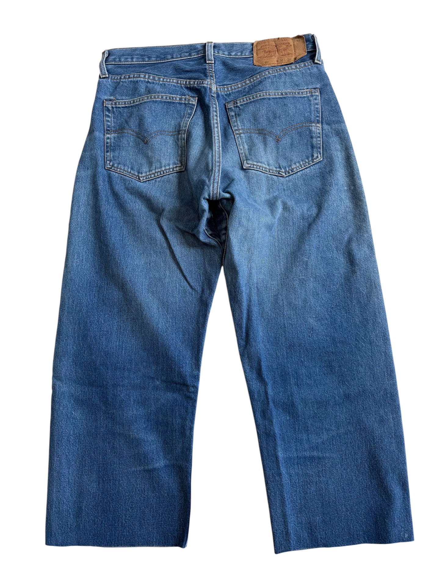 Vintage 1990s Levis 501 Selvedge Denim Jeans Made in USA 555