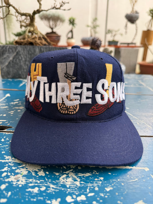 Vintage 1993 American Needle My Three Sons Movie Embroidered Snapback Cap
