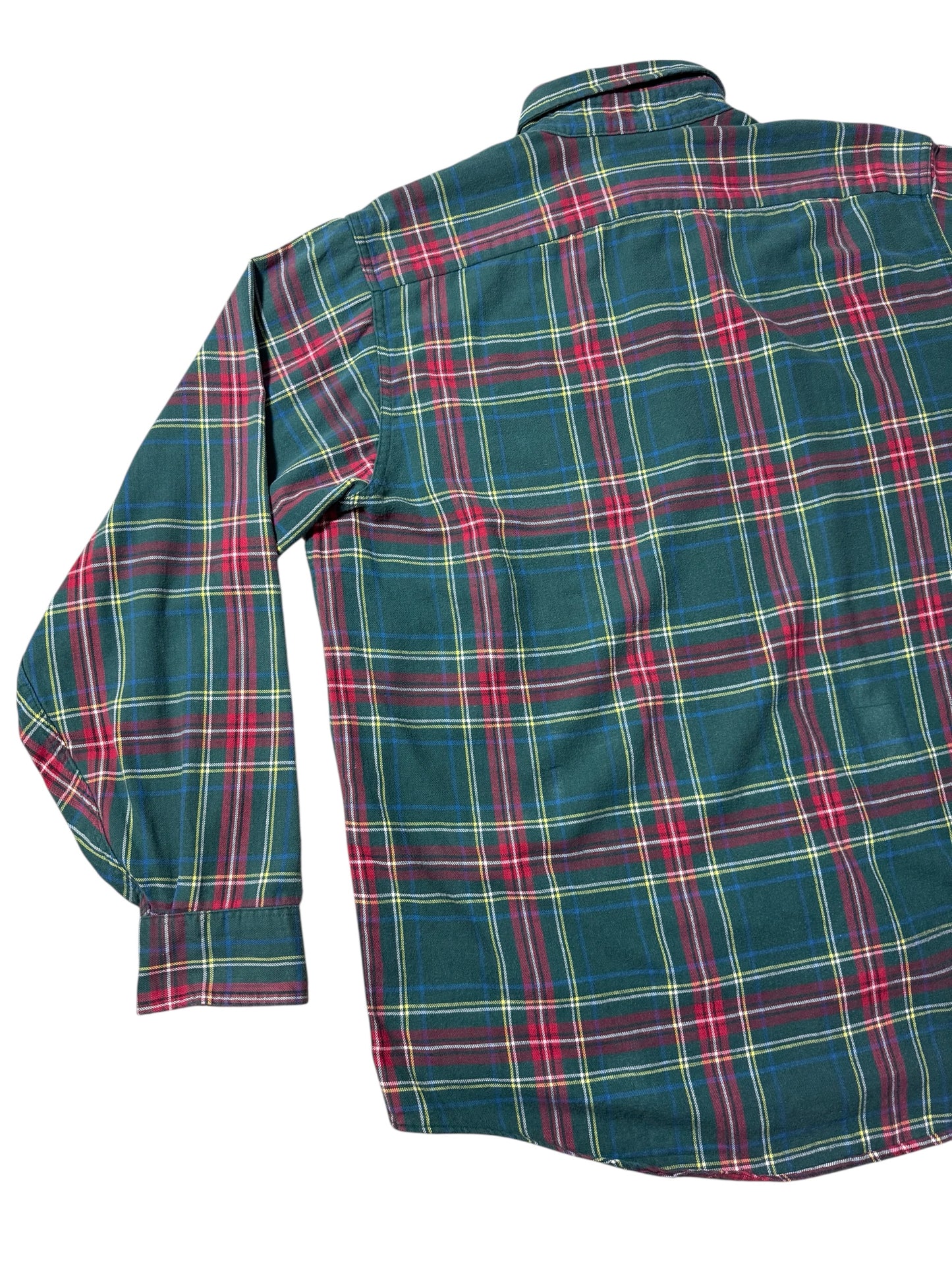 Vintage 1980s-90s LL Bean Plaid Flannel Shirt Made in USA