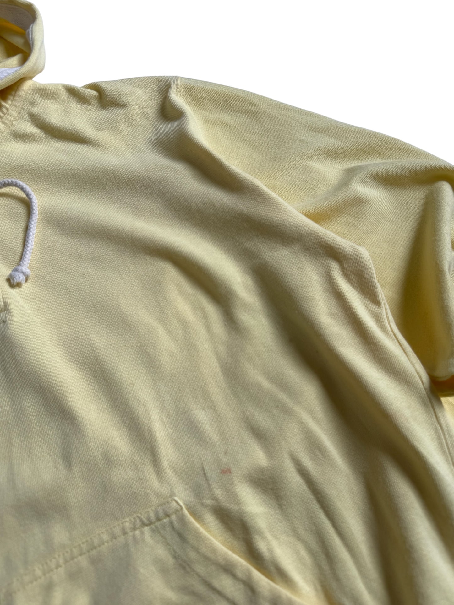 Vintage Brooks Brothers Pullover Hoodie Yellow Cotton Made in British