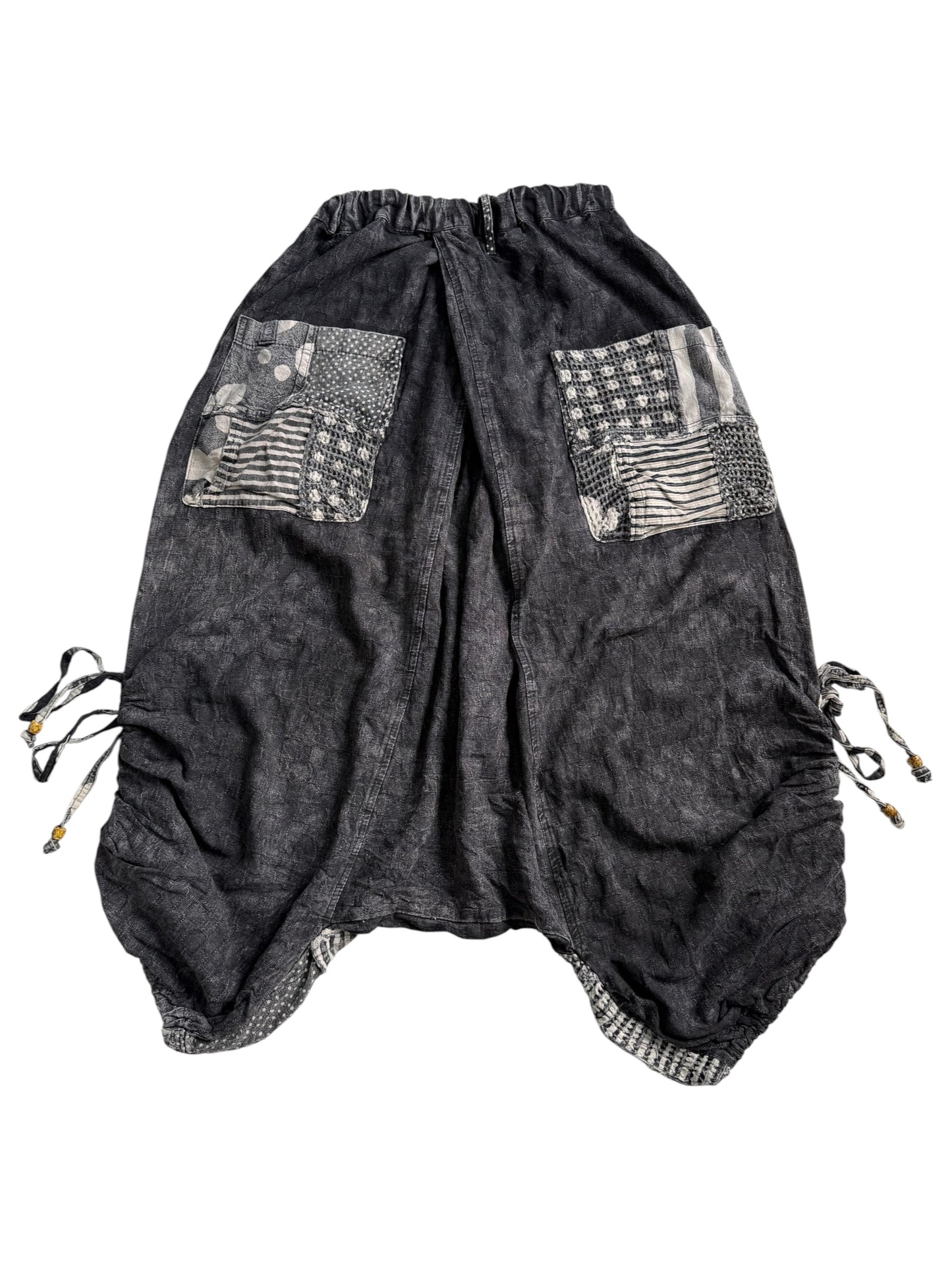 El Rodeo Japanese Boro Patchwork Harem Pants Bohemian Trousers