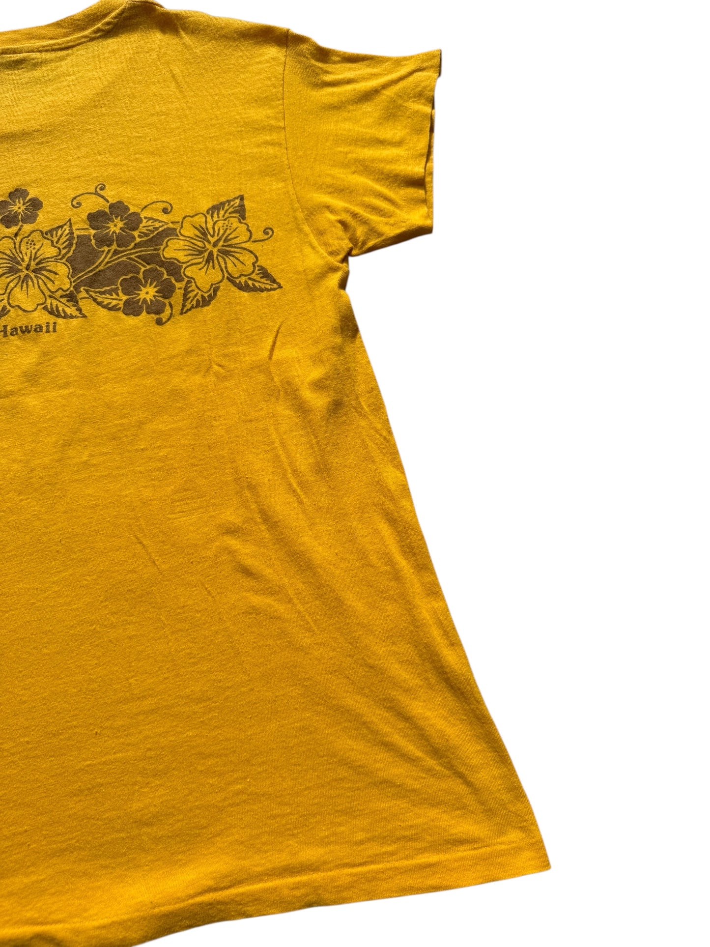 Vintage 70s Hanes Hawaii Hibiscus Tshirt Made in USA