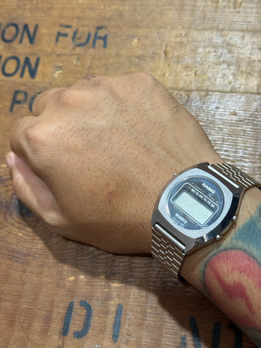 Vintage Casio Casiotron Japan Watch Junk Not Working For Parts
