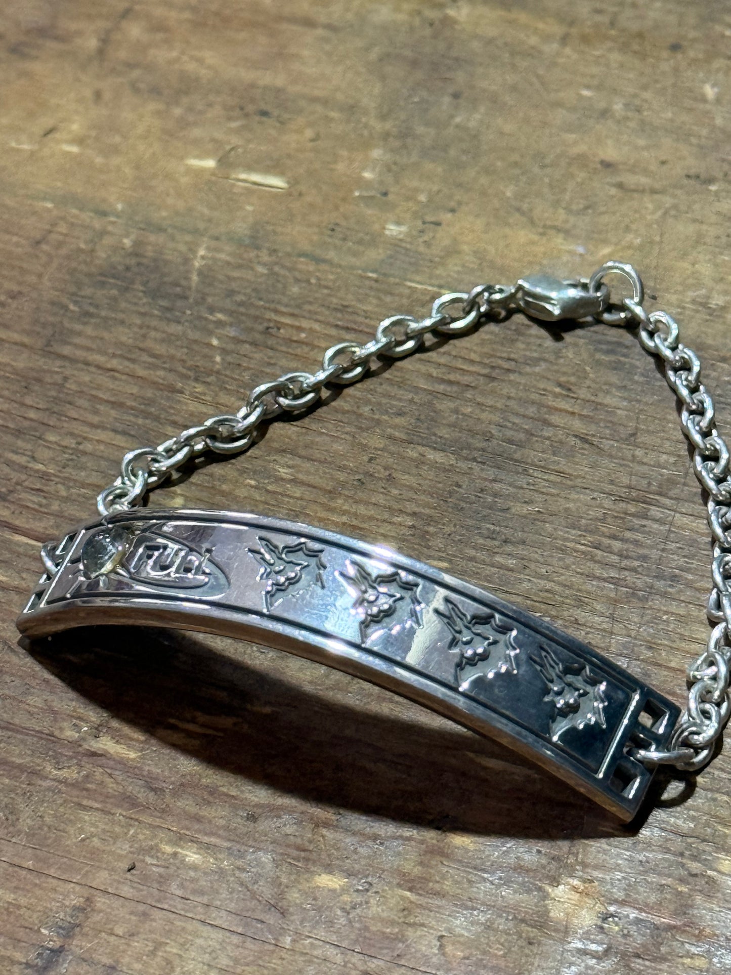 Vintage Shin Megami Tensei III Nocturne Limited Edition Silver Bracelet