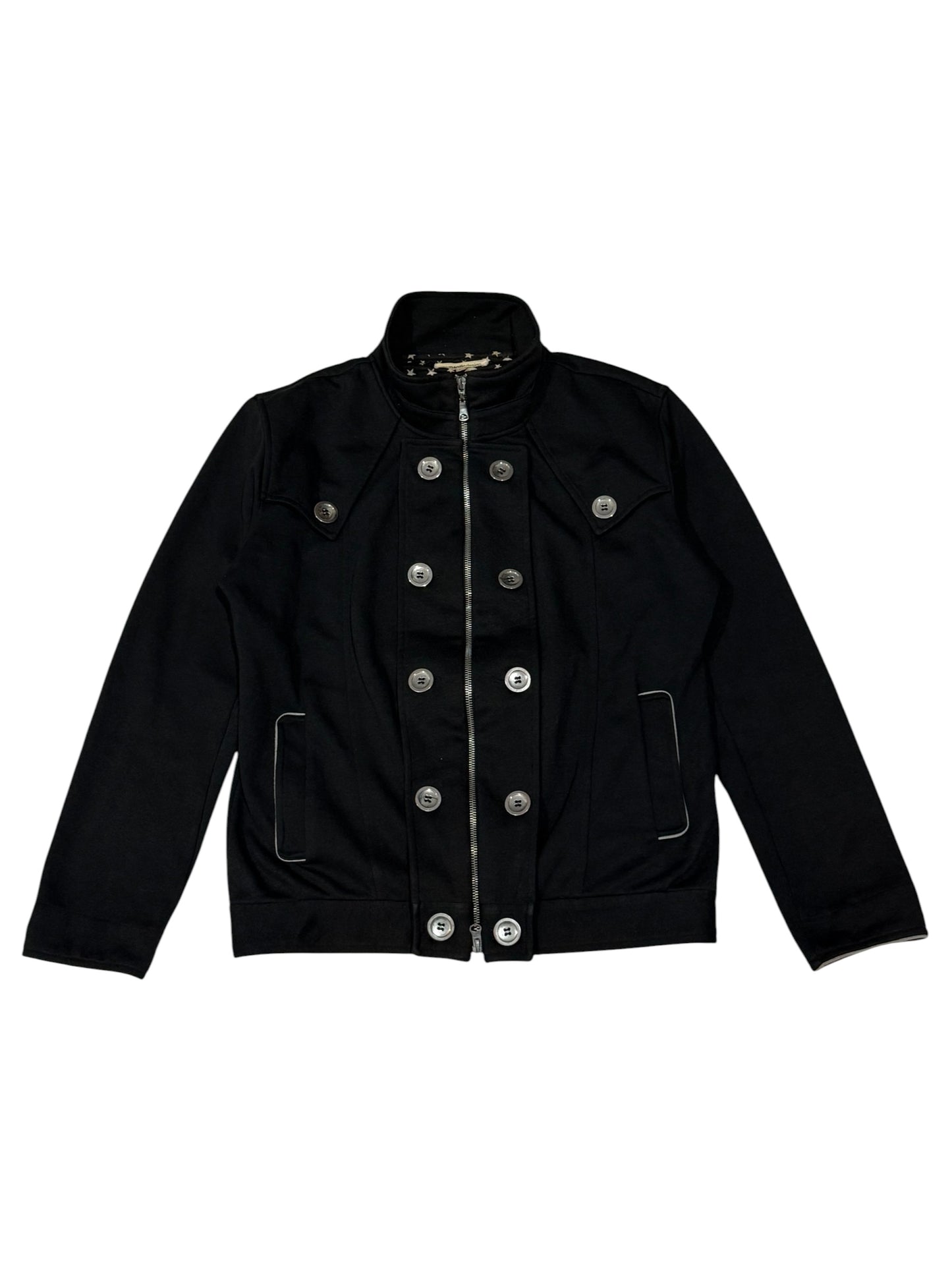 Vintage Semantic Design Napoleon Jacket Military Star Print