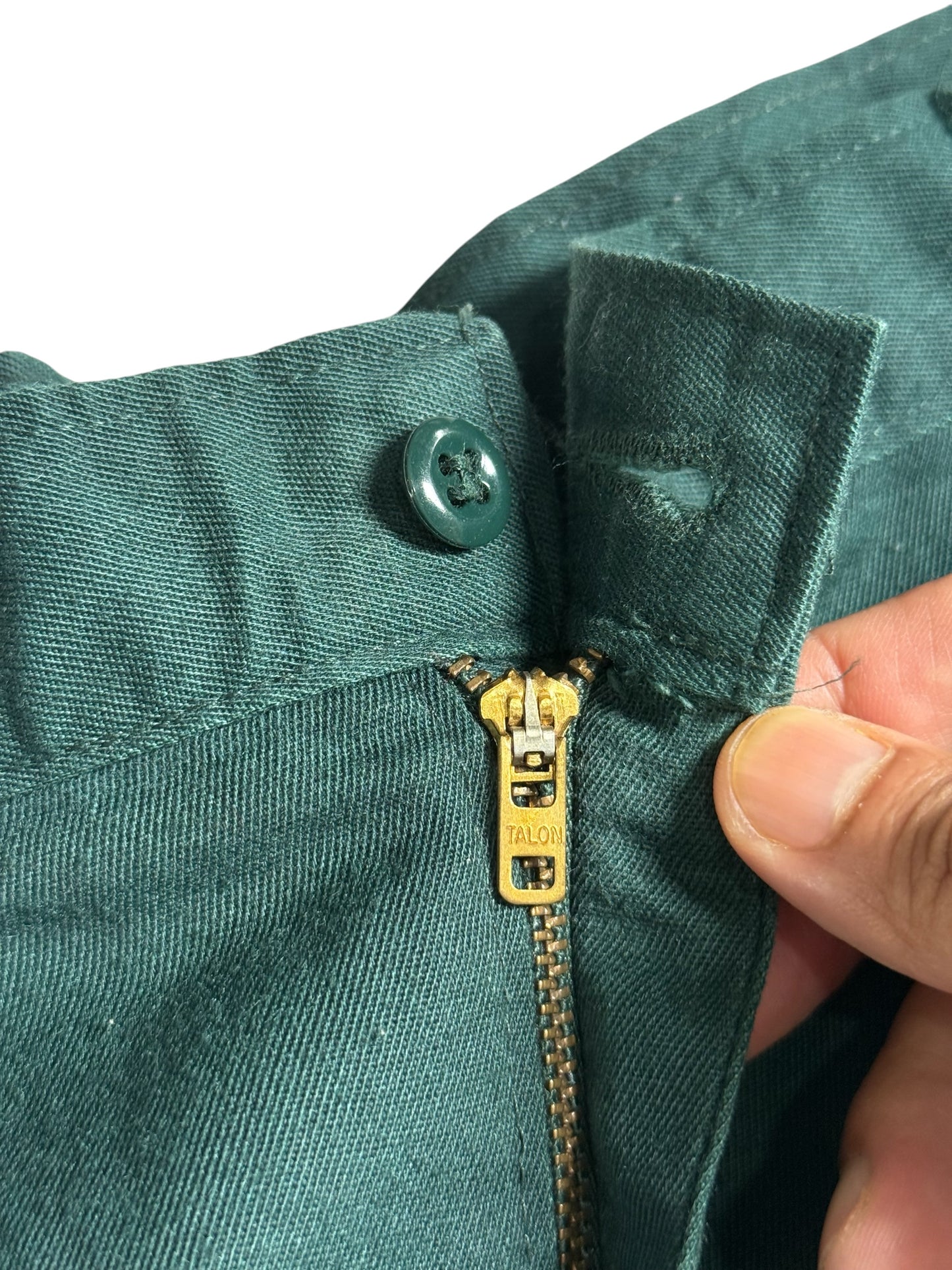 Vintage Dickies Green Work Pants Pleated Trousers USA