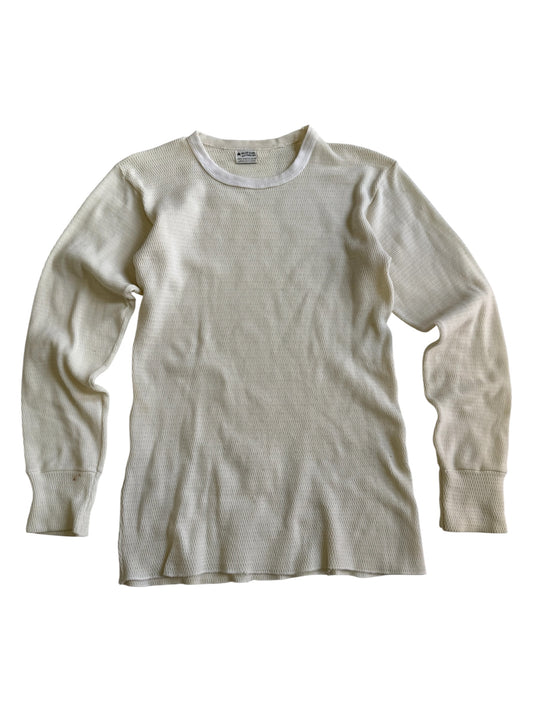 Vintage 60s-70s Blue Star Knitting Inc Longsleeve Thermal Top