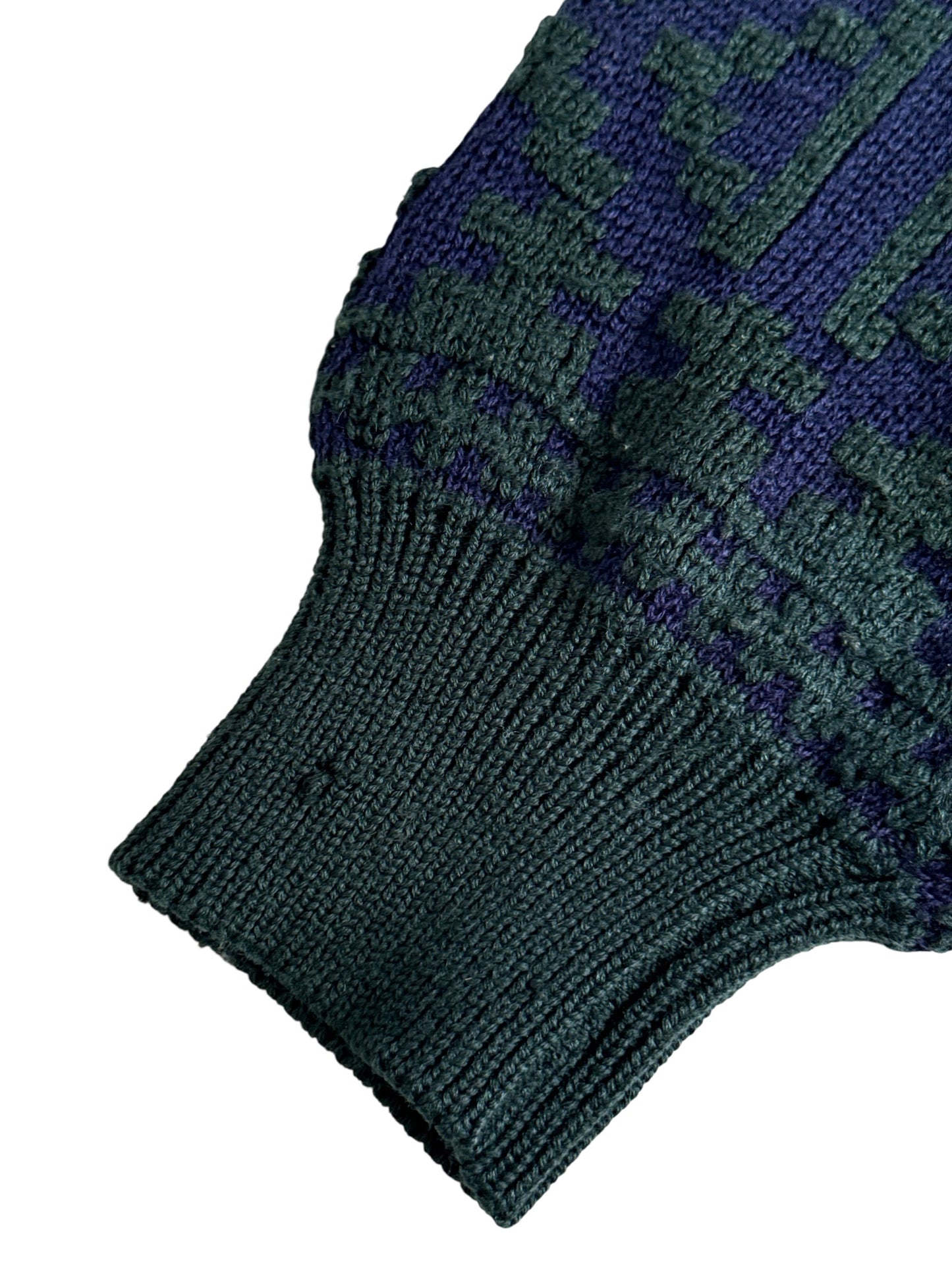 Vintage Royal House Japan Geometric Wool Blend Knit Sweater
