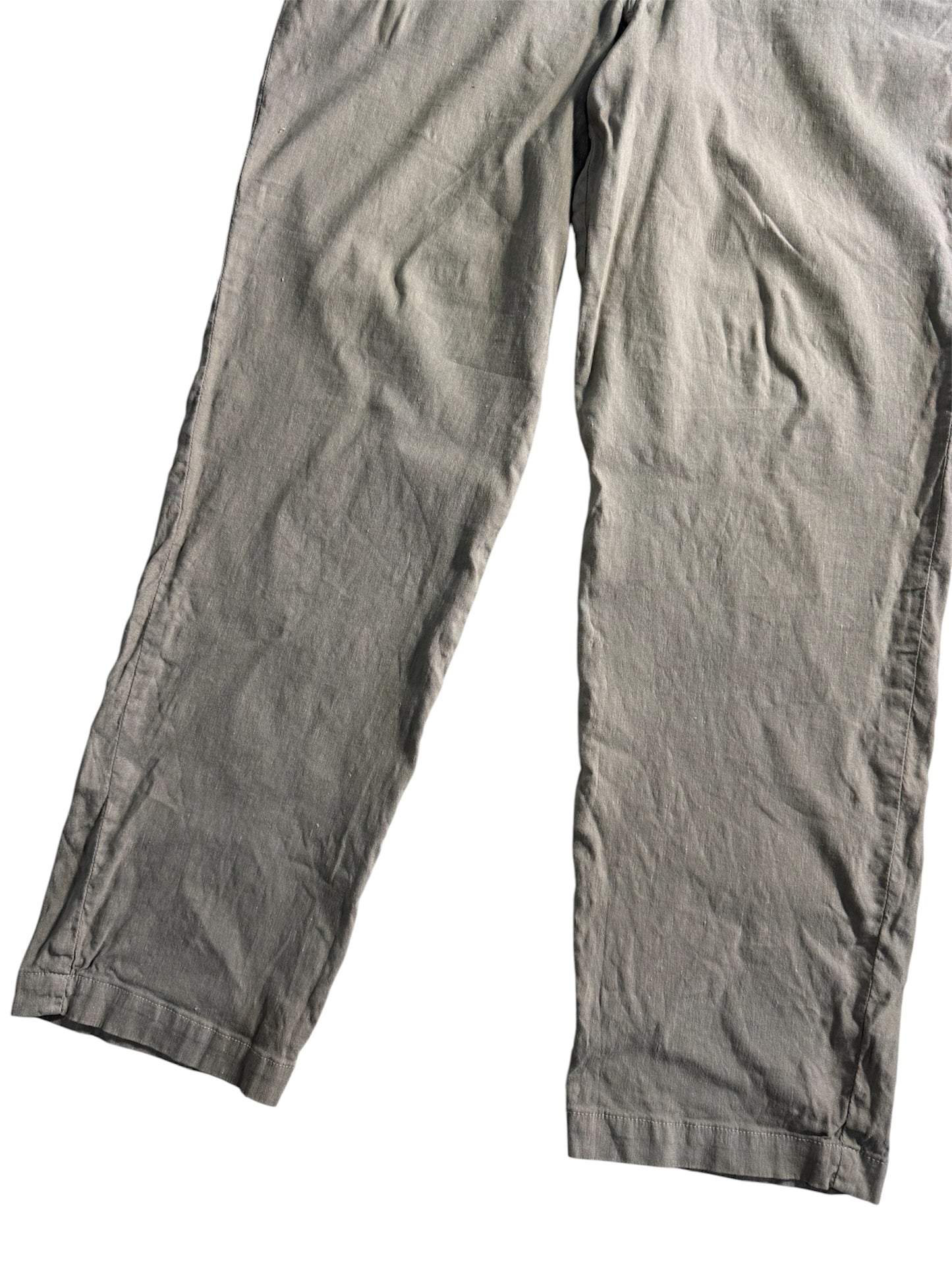 Spellbound Japan Linen Rayon Work Pants Faded Grey
