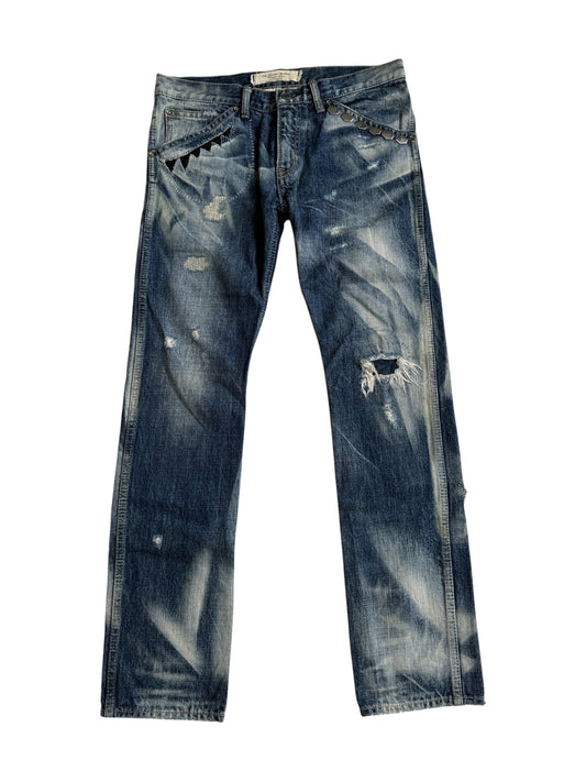 Vintage RNA Inc. Alternative Distressed Reworked Denim Jeans