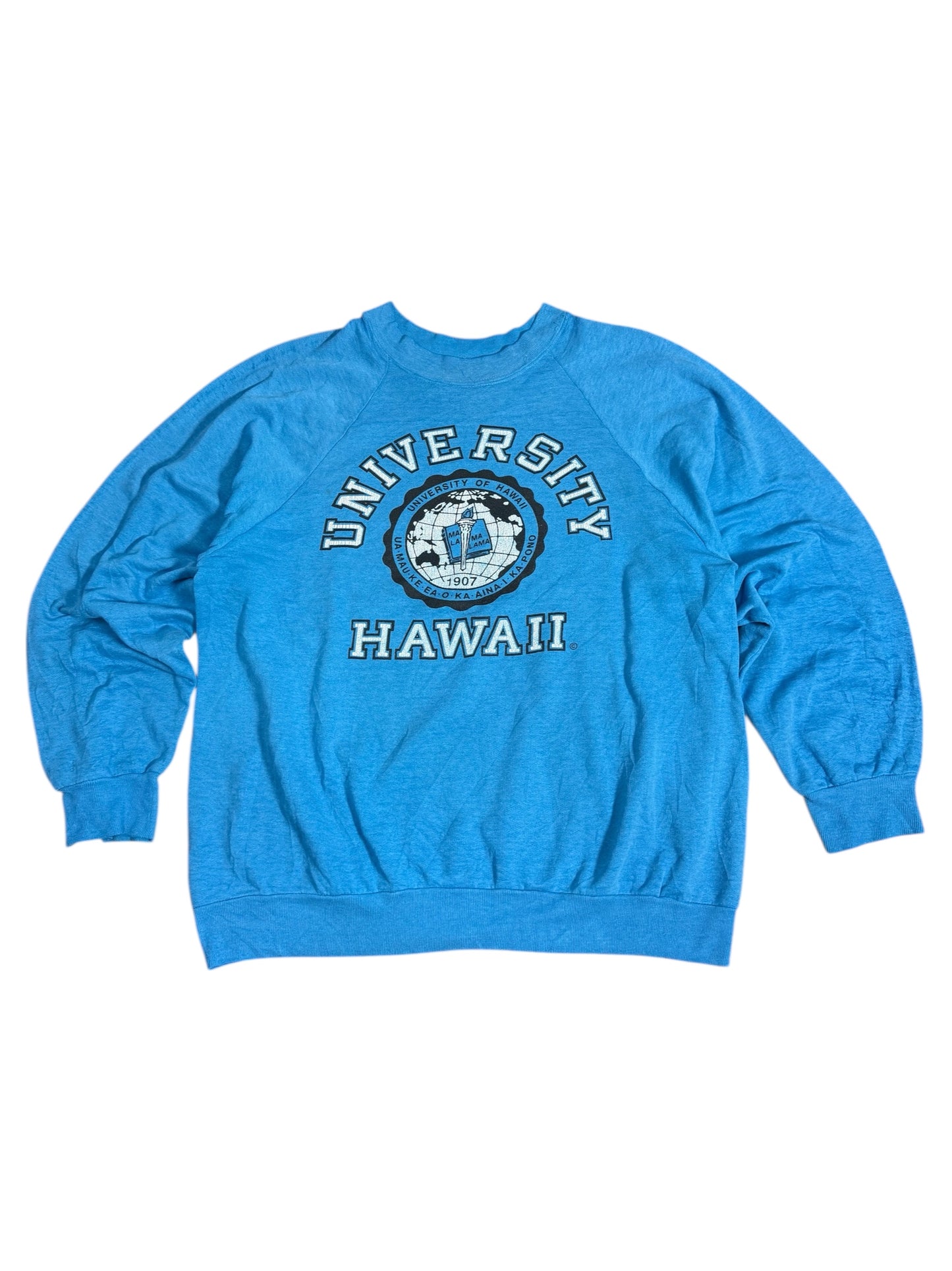 Vintage 1980s University of Hawaii Raglan Sweatshirt