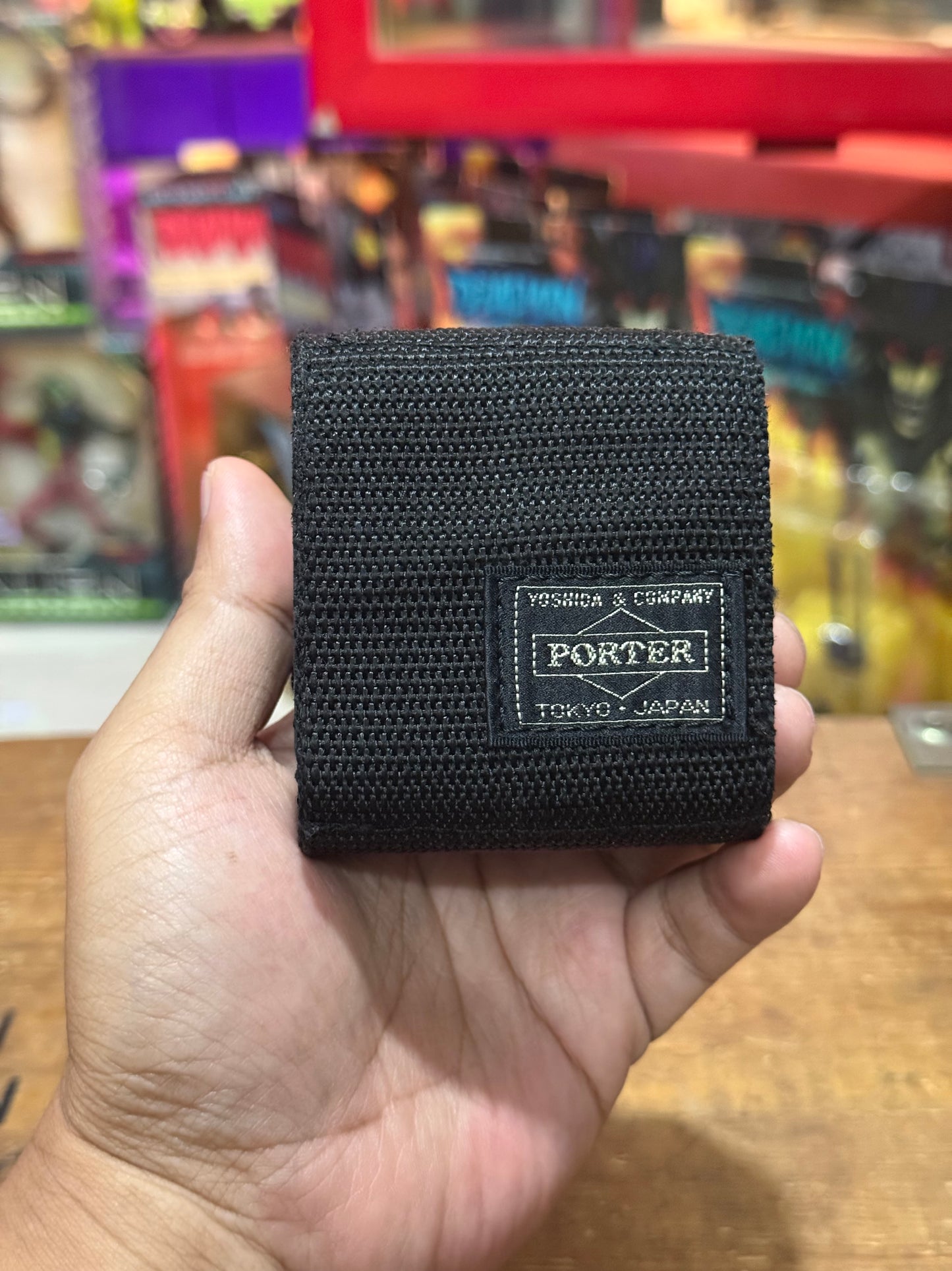 Porter Yoshida & Co Travel Alarm Clock Black Pouch Japan Quartz