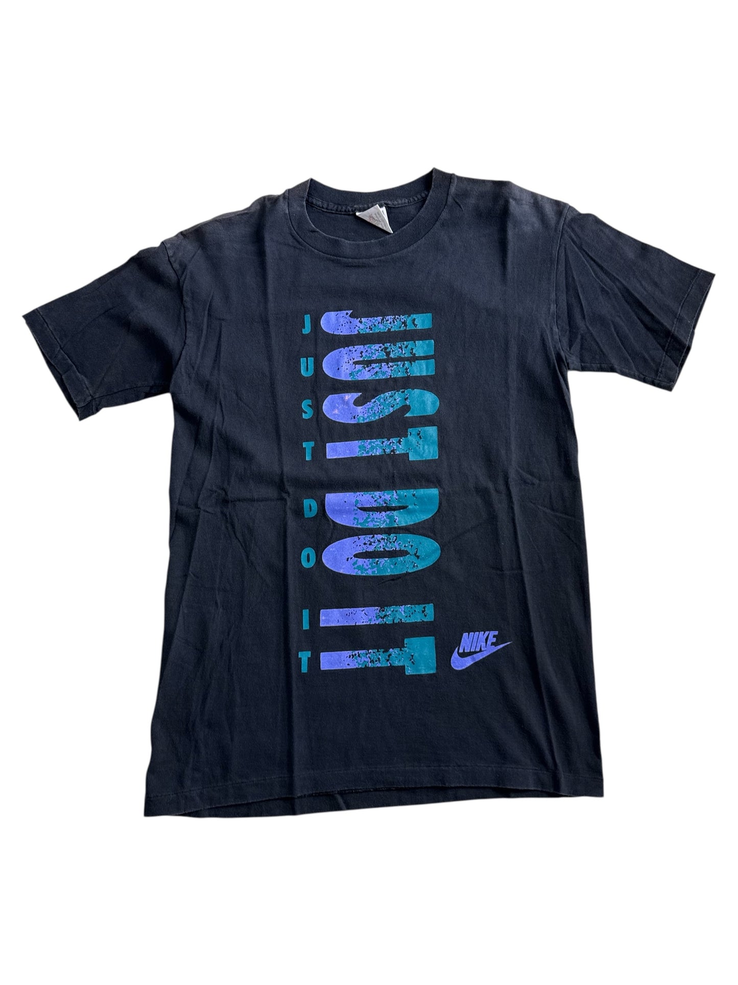 Vintage Nike Just Do It Vertical Logo Tshirt Made In USA