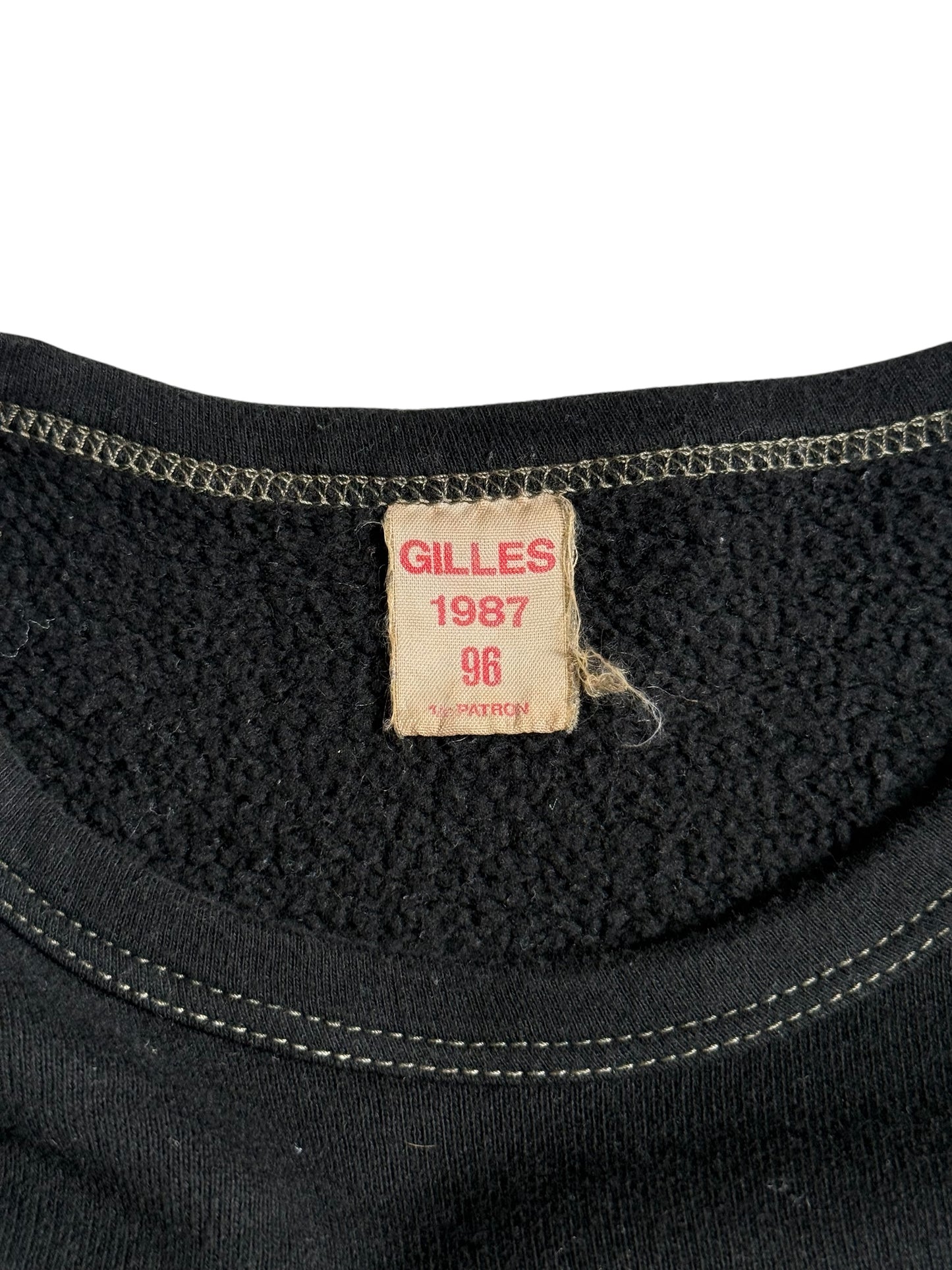 Vintage 1987 French Military Cold Weather Fleece Lined Sweatshirt