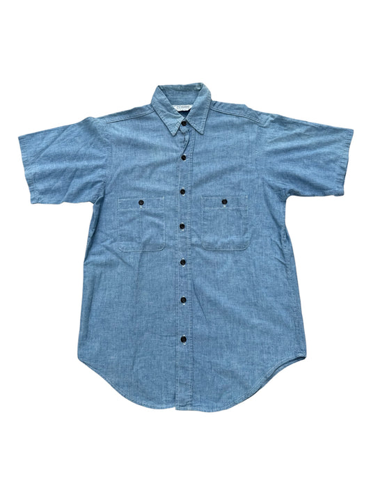 Vintage 1980s Five Brother Chambray Work Shirt
