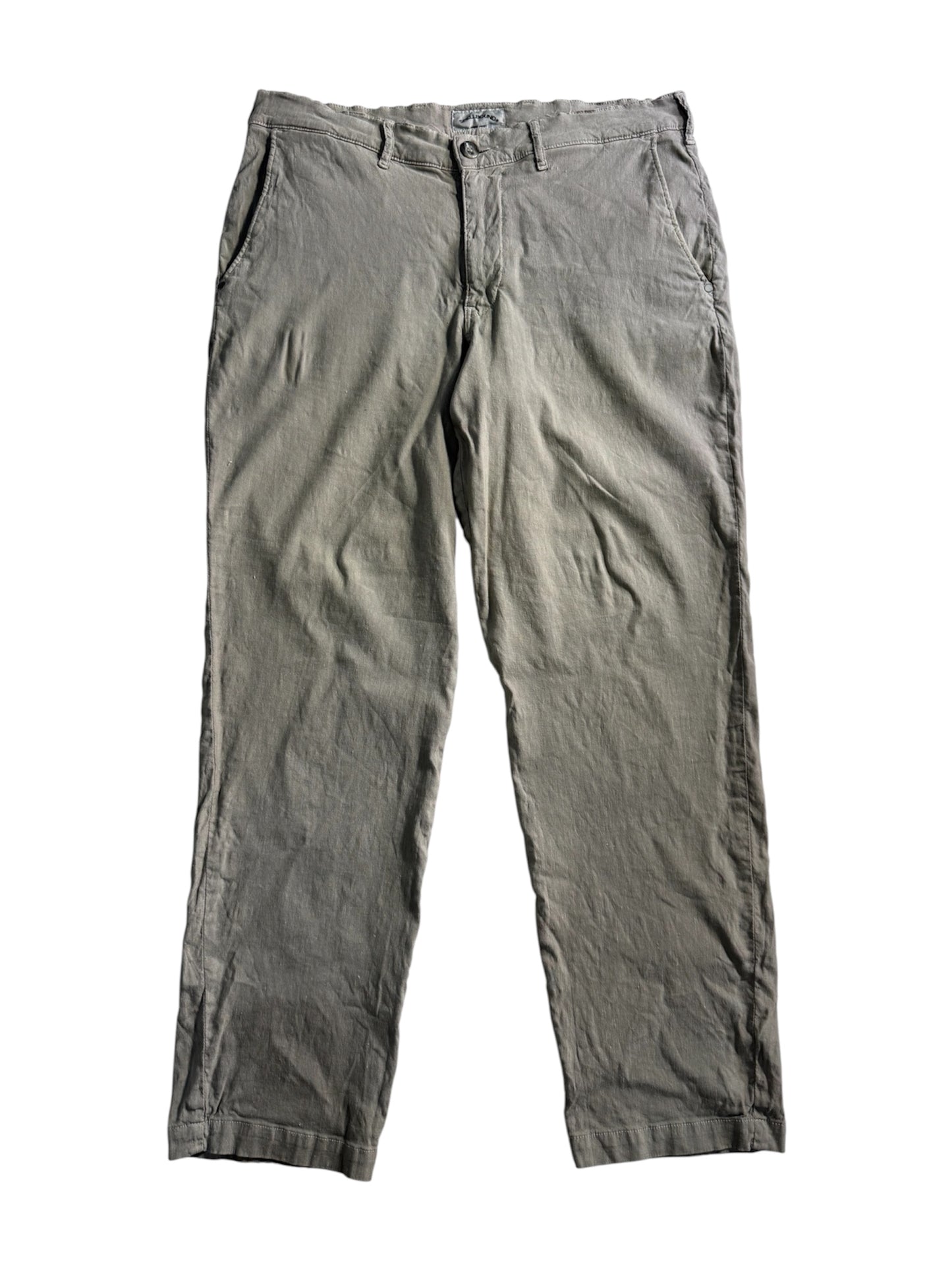 Spellbound Japan Linen Rayon Work Pants Faded Grey
