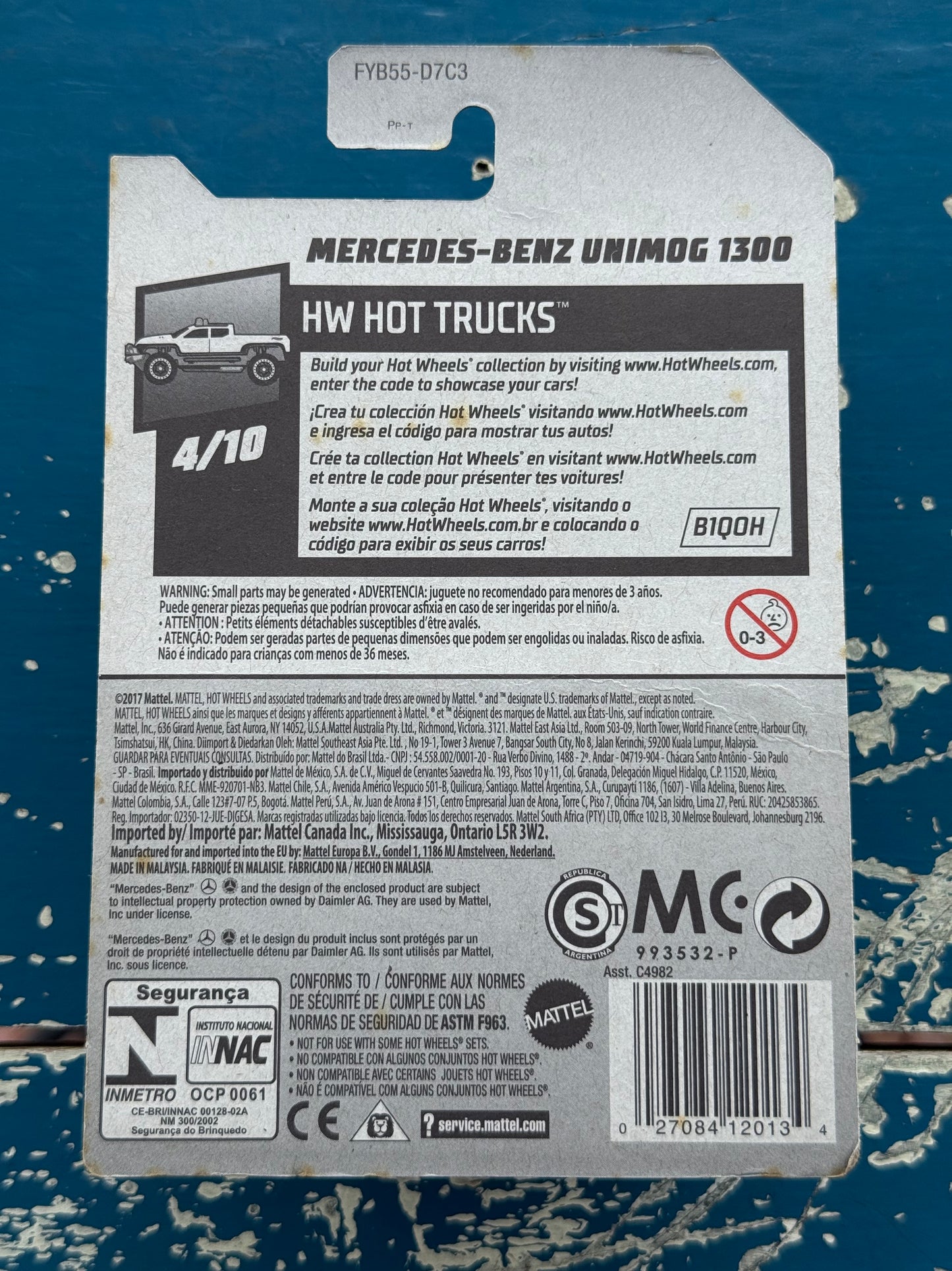 Hot Wheels Mercedes-Benz Unimog 1300