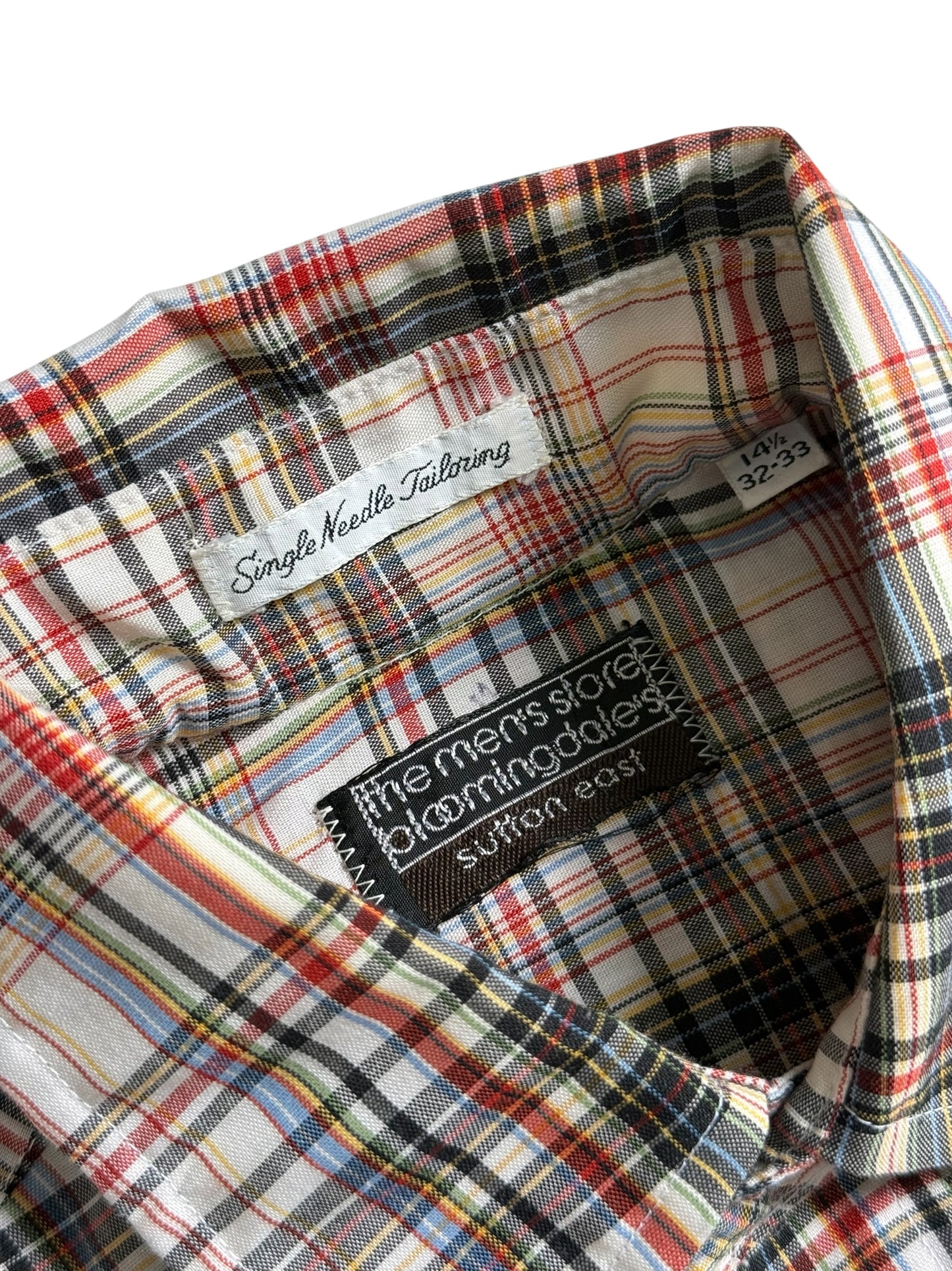 Vintage 1980s-90s Bloomingdale’s Plaid Shirt