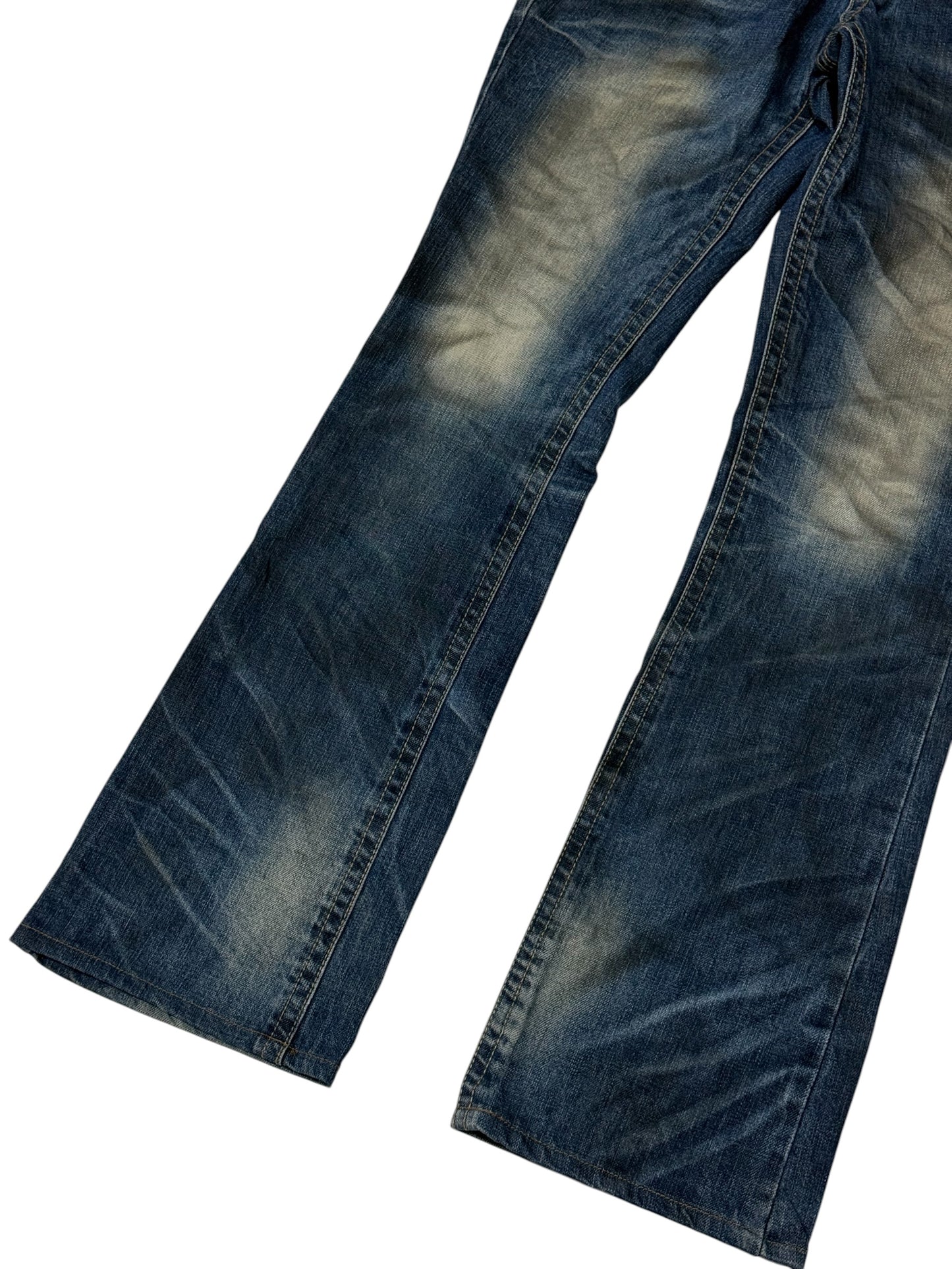 Vintage Y2K Lolita Goth Punk Flared Studded Jeans